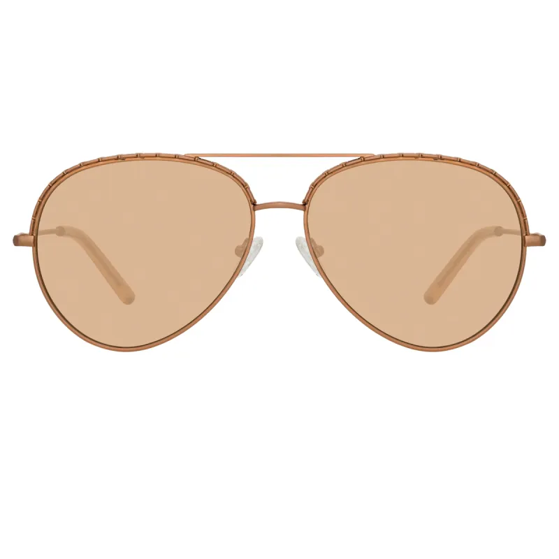 Matthew Williamson Magnolia Sunglasses in Nude sold by Linda Farrow