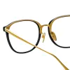 Men's Park Optical D-Frame in Black and Yellow Gold sold by Linda Farrow