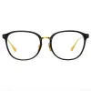 Men's Park Optical D-Frame in Black and Yellow Gold sold by Linda Farrow