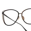 Dinah Cat Eye Optical Frame in Matt Nickel sold by Linda Farrow