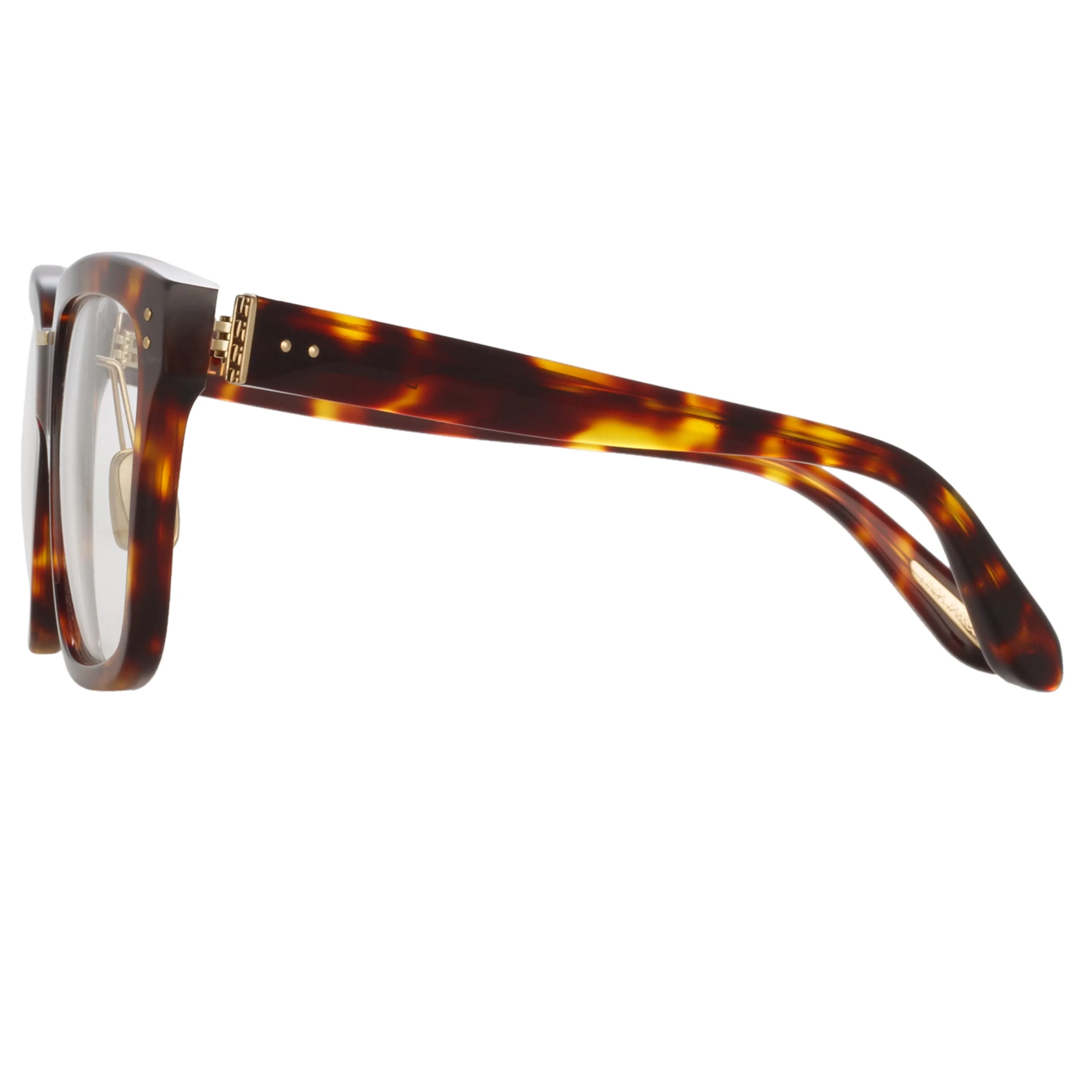 Desiree Optical D-Frame in Tortoiseshell sold by Linda Farrow product image thumbnail 4