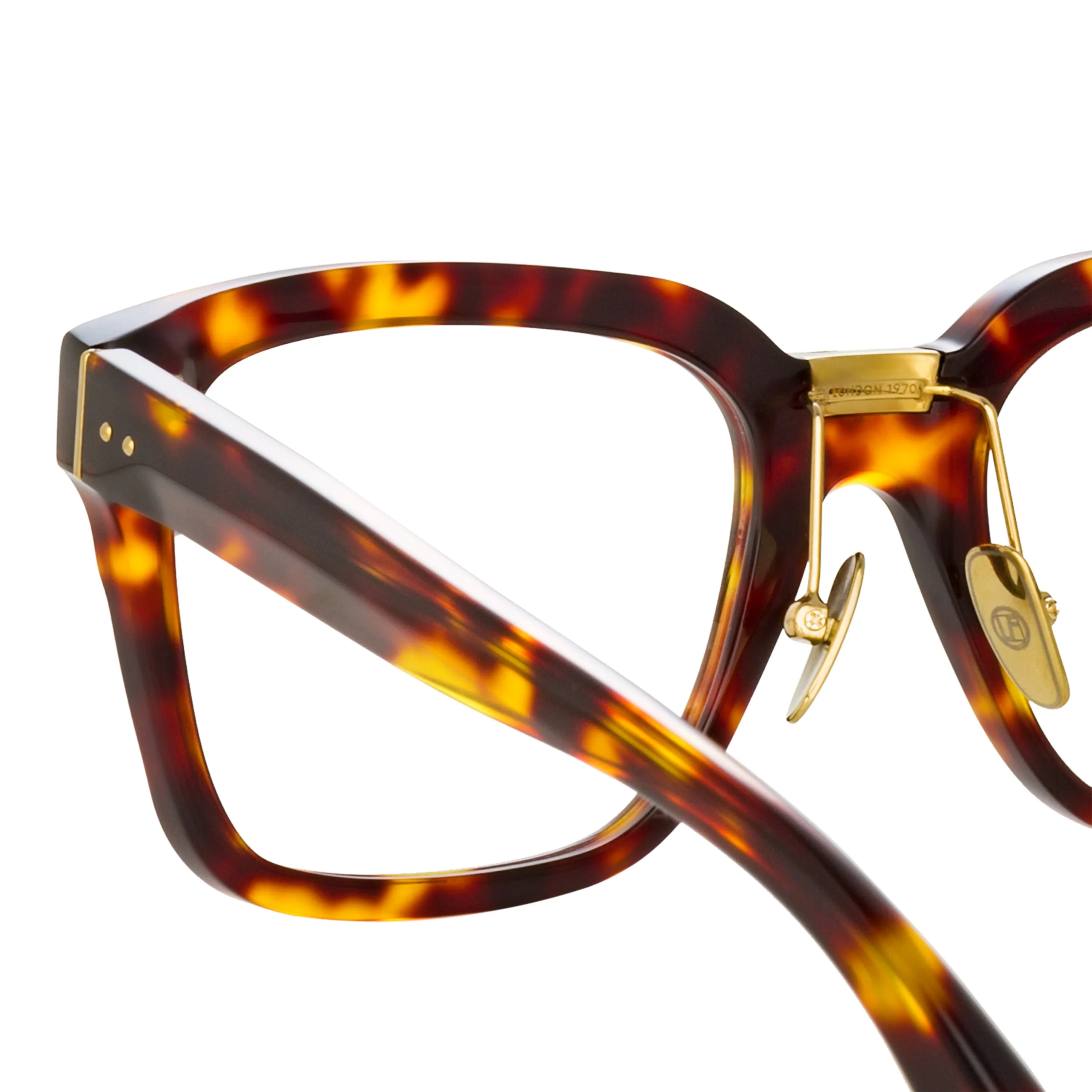 Desiree Optical D-Frame in Tortoiseshell sold by Linda Farrow product image thumbnail 5