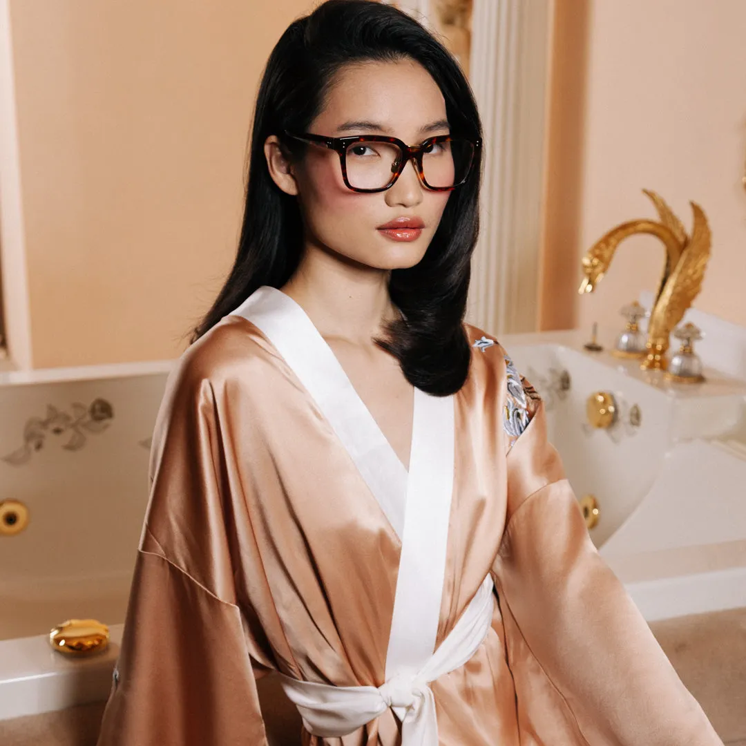 Desiree Optical D-Frame in Tortoiseshell sold by Linda Farrow