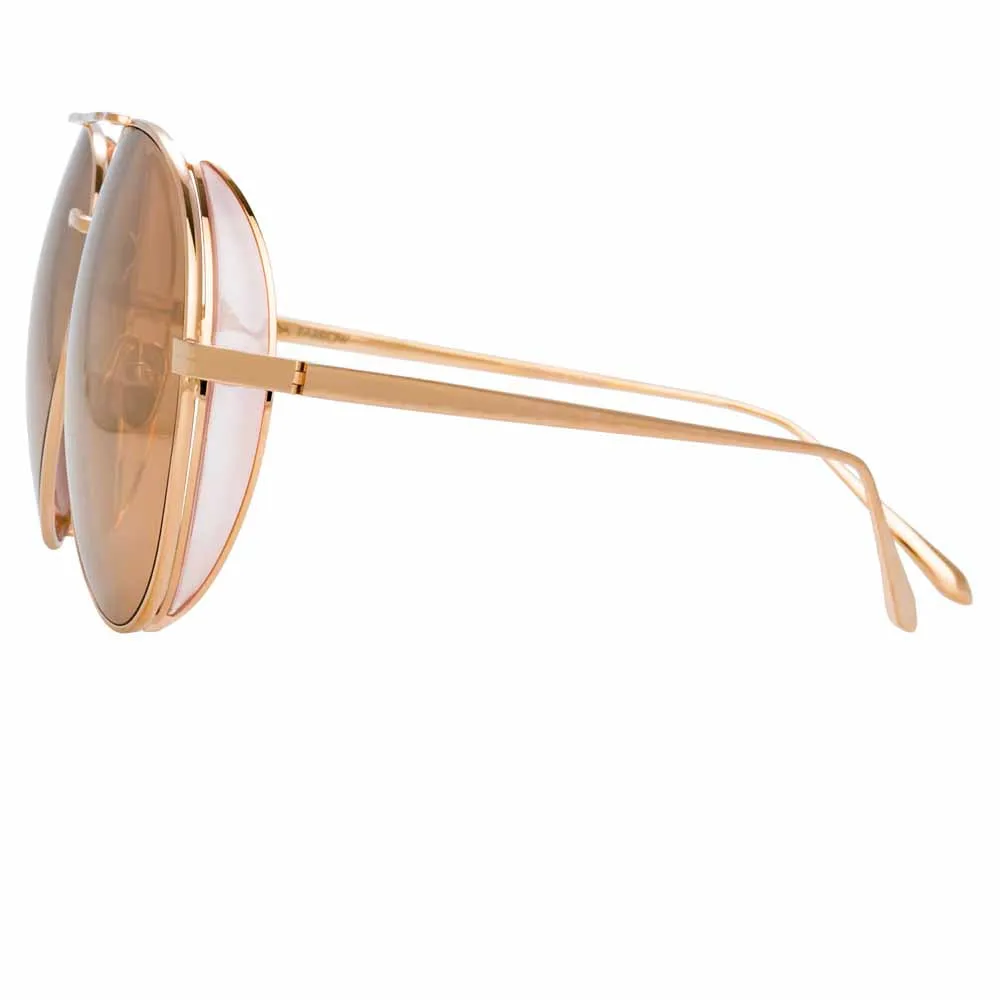 Linda Farrow Ace C4 Aviator Sunglasses sold by Linda Farrow product image thumbnail 3