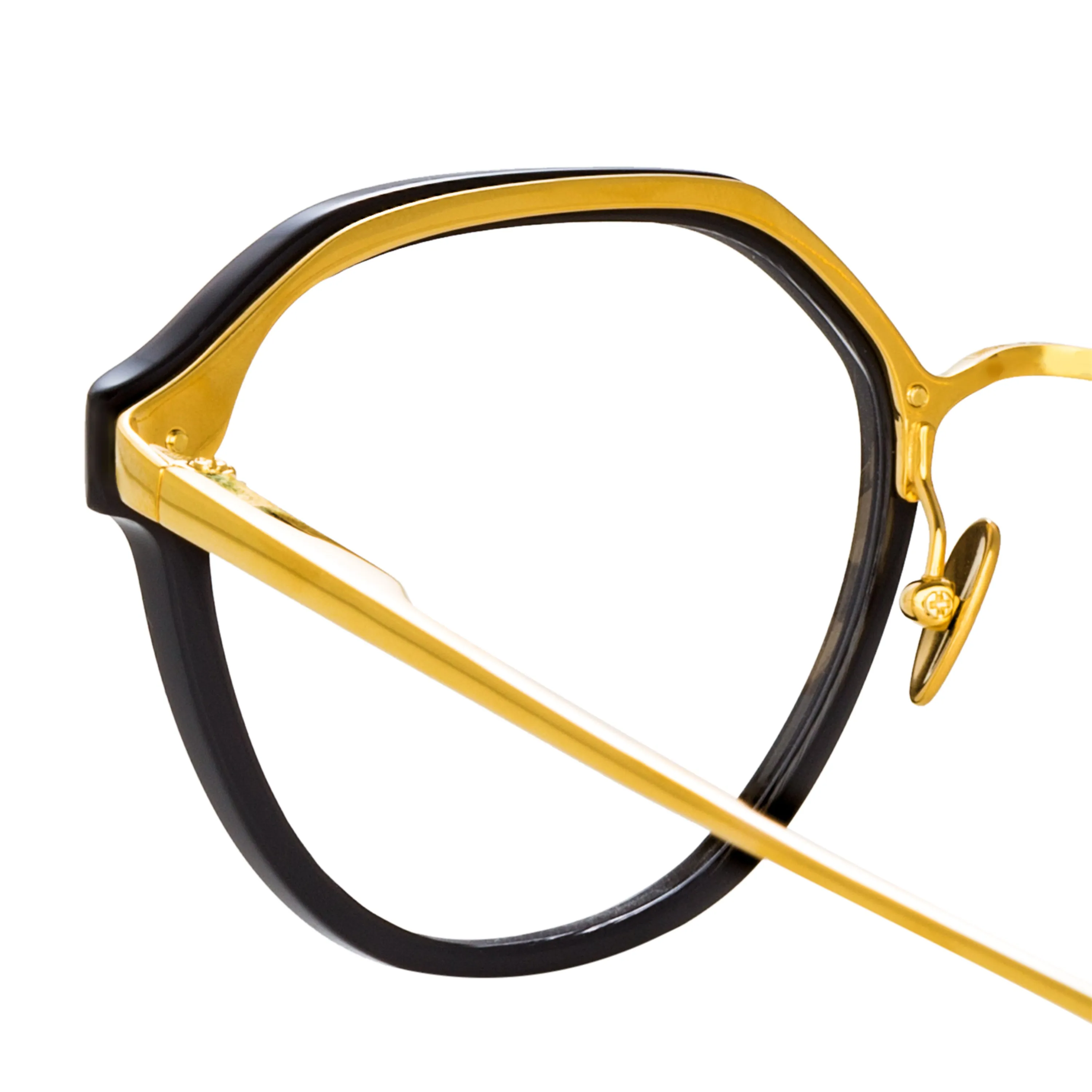 Cacao Angular Sunglasses in Black sold by Linda Farrow product image thumbnail 4