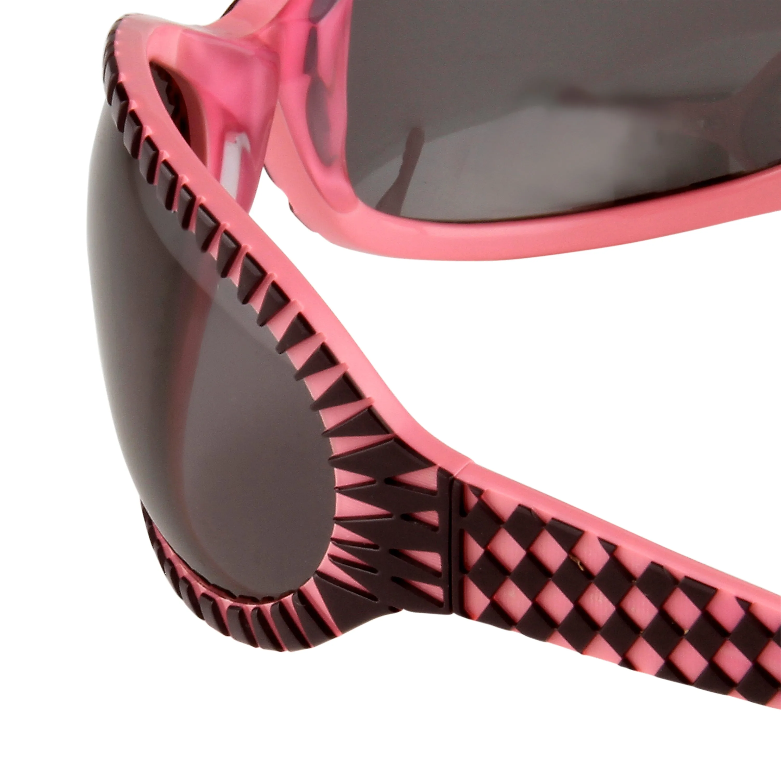 Jeremy Scott Wrap Sunglasses in Black and Pink | Parallel display picture 2