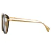 Song Cat Eye Optical Frame in Yellow Gold sold by Linda Farrow
