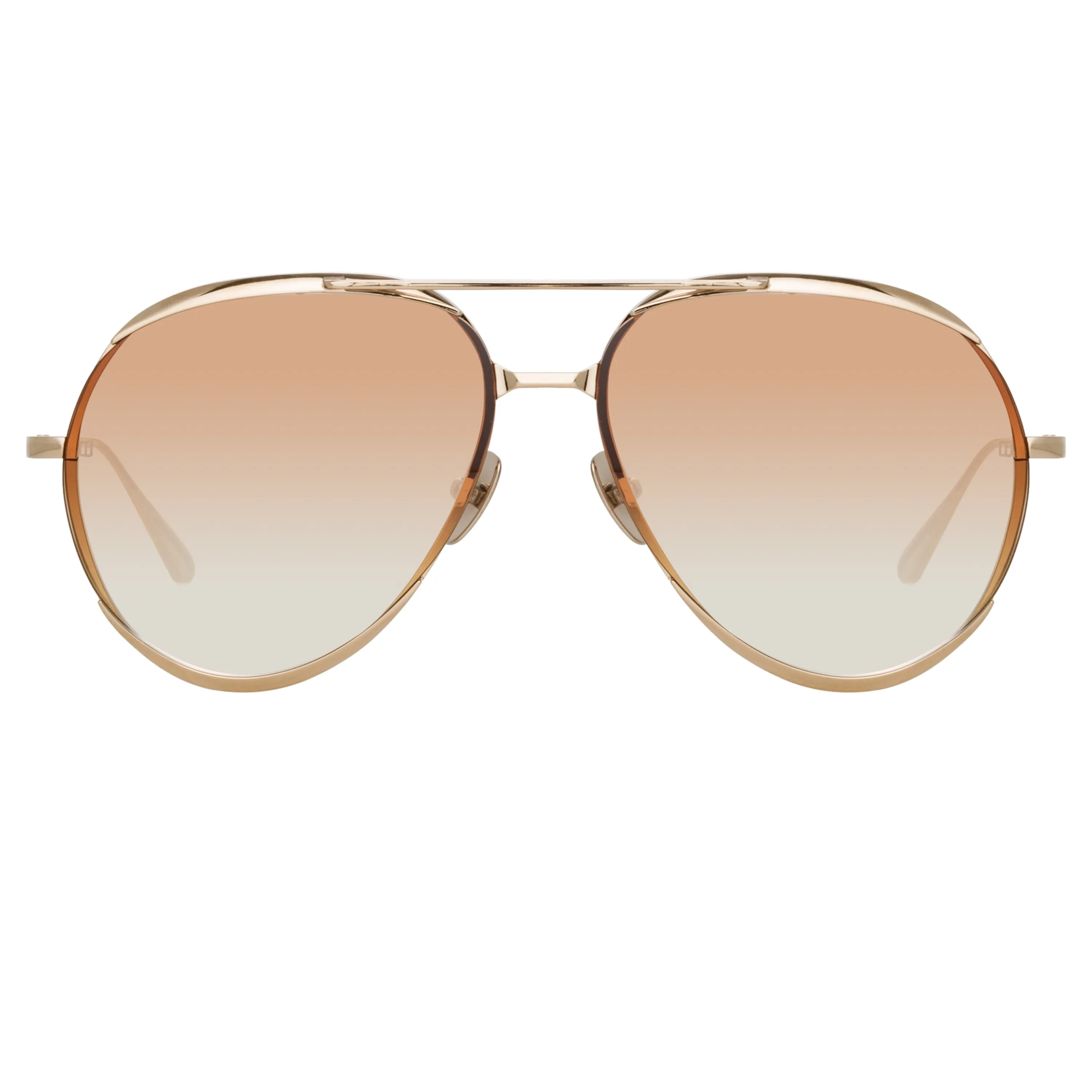 Matisse Aviator Sunglasses in Light Gold sold by Linda Farrow