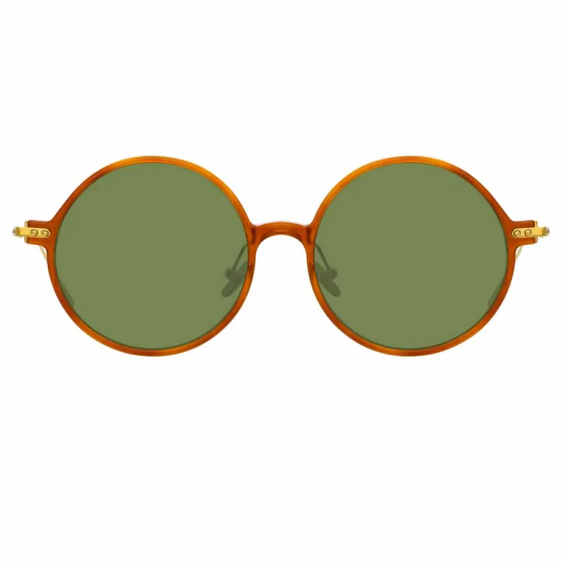 Linda Farrow Linear Savoye C11 Round Sunglasses sold by Linda Farrow
