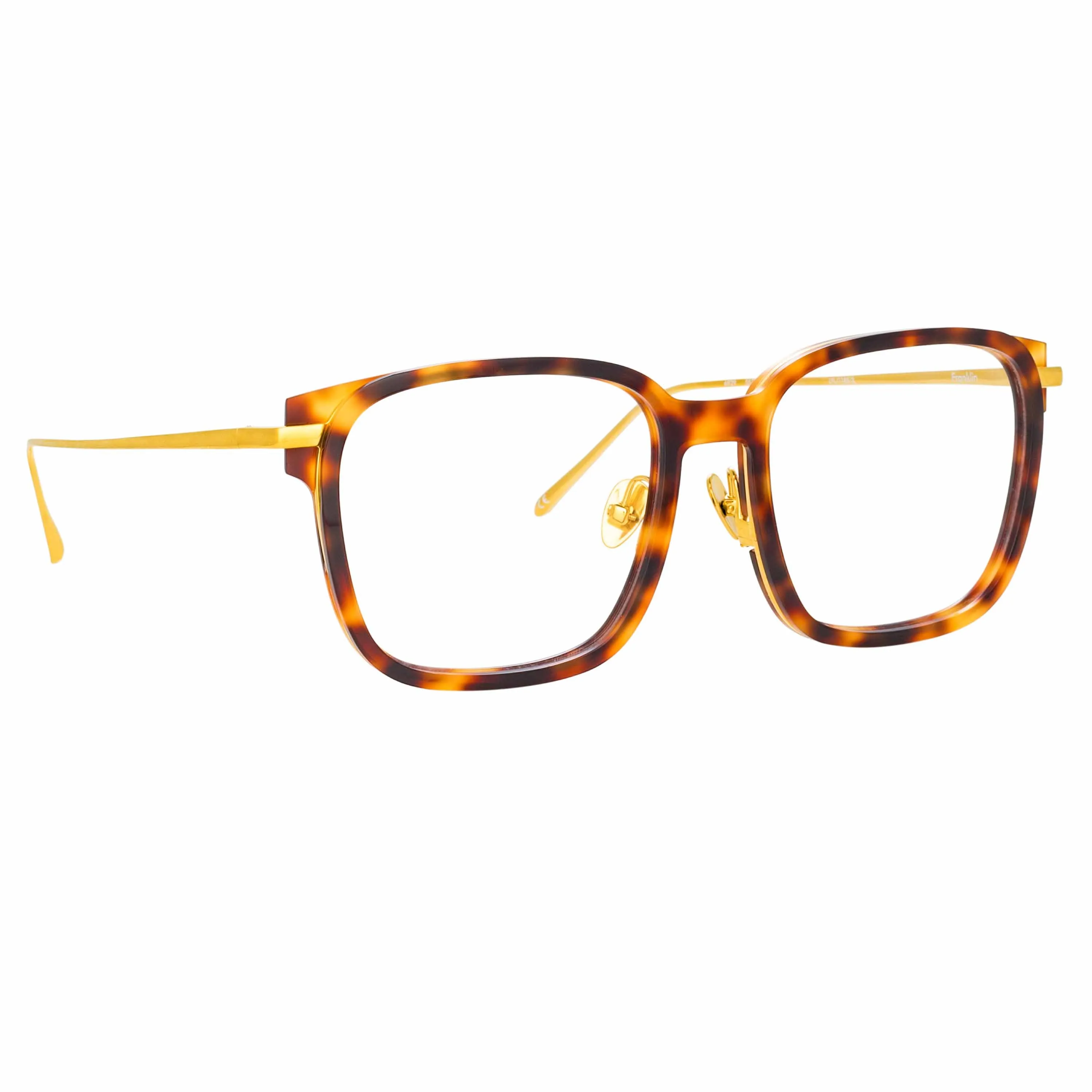 Franklin Optical Rectangular Frame in Tortoiseshell sold by Linda Farrow product image thumbnail 2