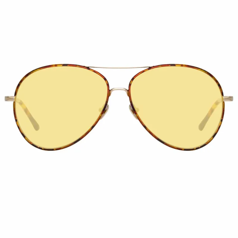 Linda Farrow Diabolo C8 Aviator Sunglasses sold by Linda Farrow
