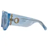 Debbie D-Frame Sunglasses in Blue sold by Linda Farrow