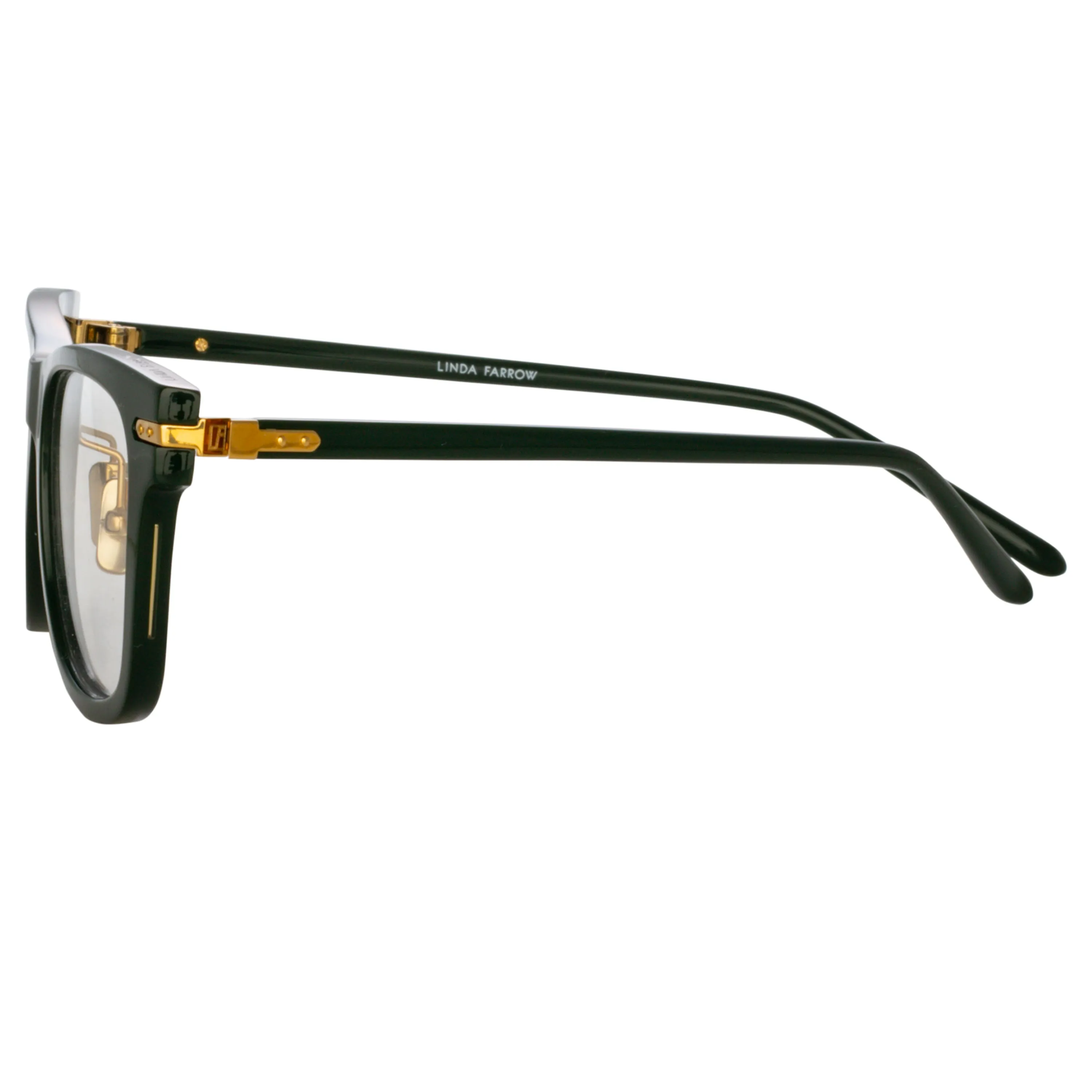 Men's Portico Optical D-Frame in Forest Green (Asian Fit) sold by Linda Farrow product image thumbnail 4