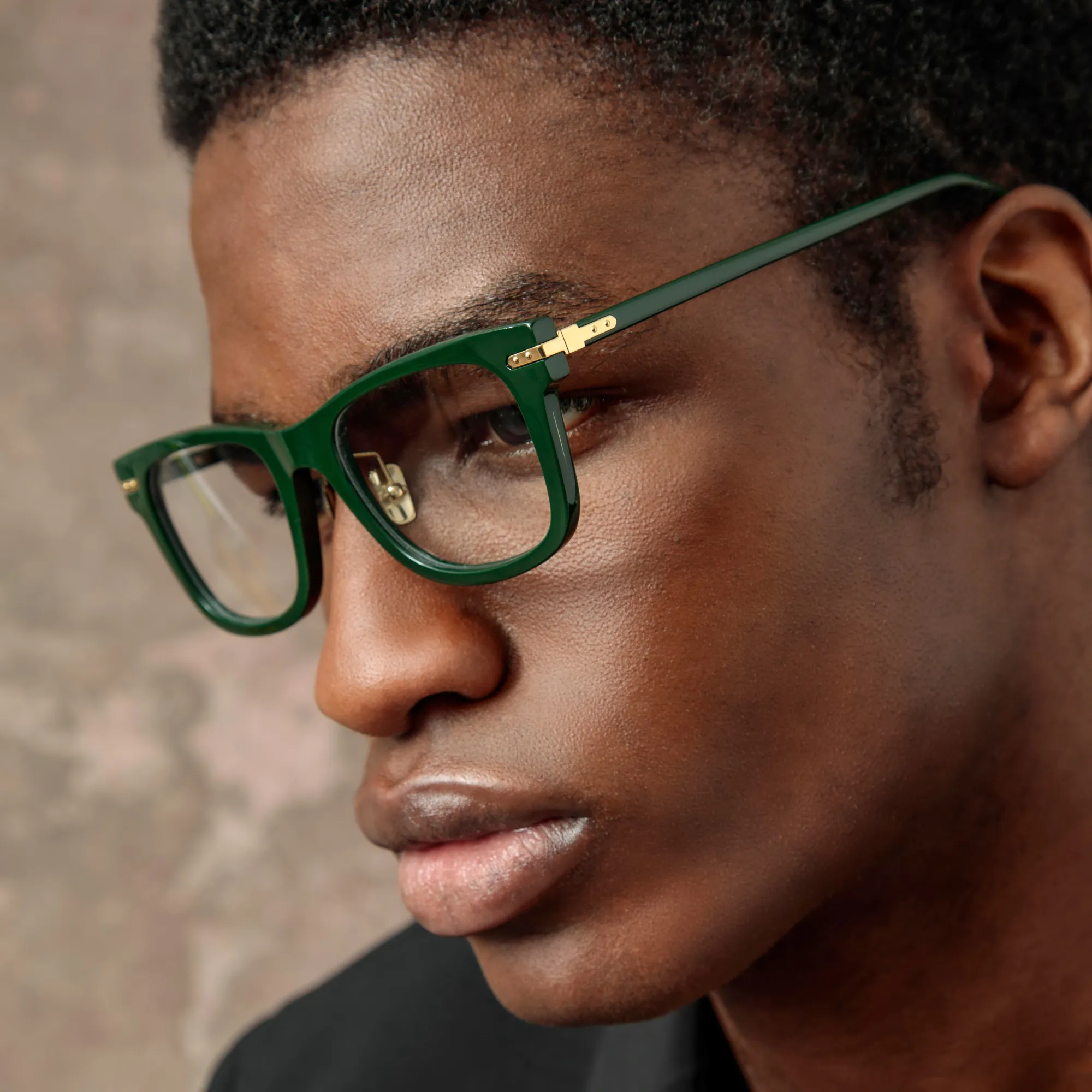 Men's Portico Optical D-Frame in Forest Green (Asian Fit) sold by Linda Farrow