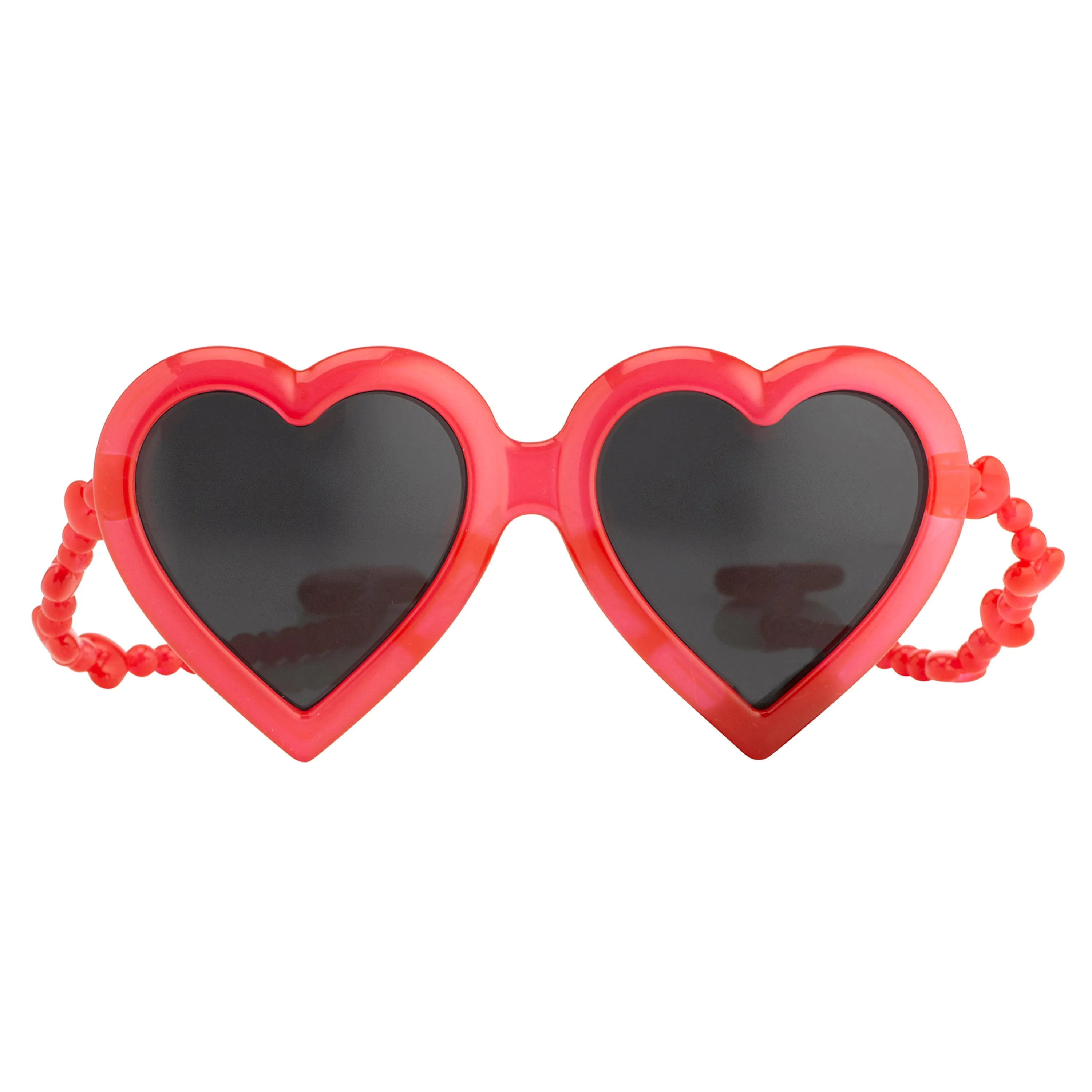 Jeremy Scott Heart Sunglasses in Red sold by Linda Farrow