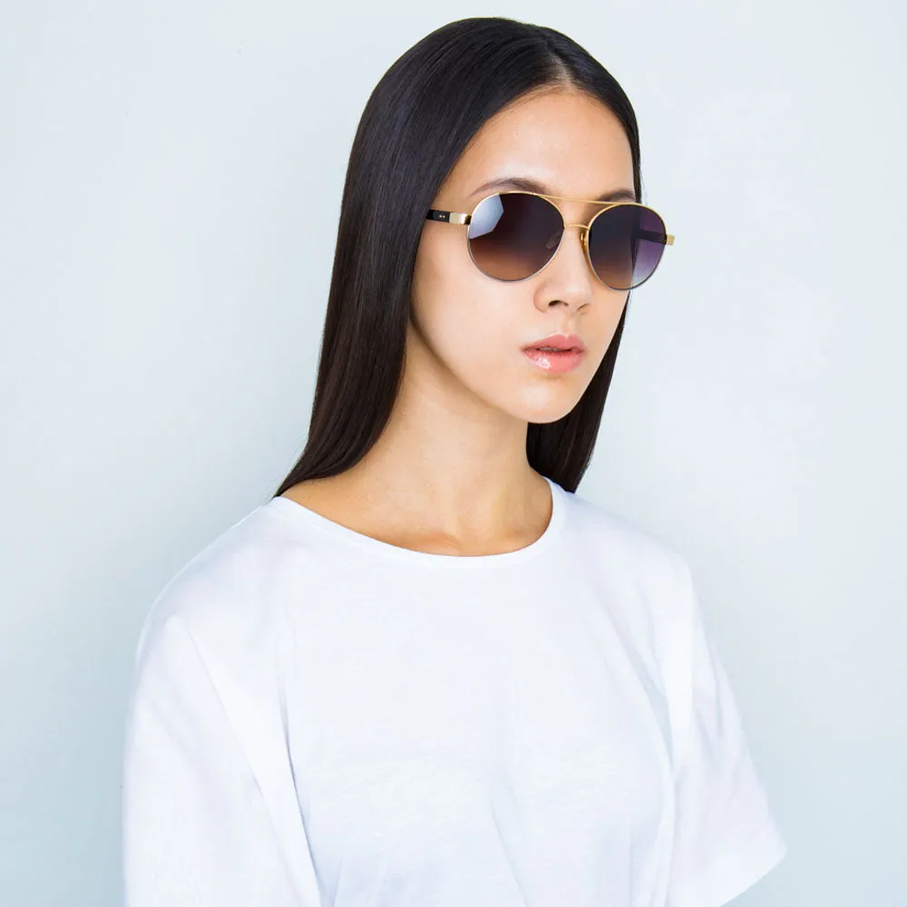 Linda Farrow 559 C4 Aviator Sunglasses sold by Linda Farrow product image thumbnail 5