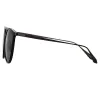 Calthorpe Oval Sunglasses in Black and Matt Nickel (Men's) sold by Linda Farrow