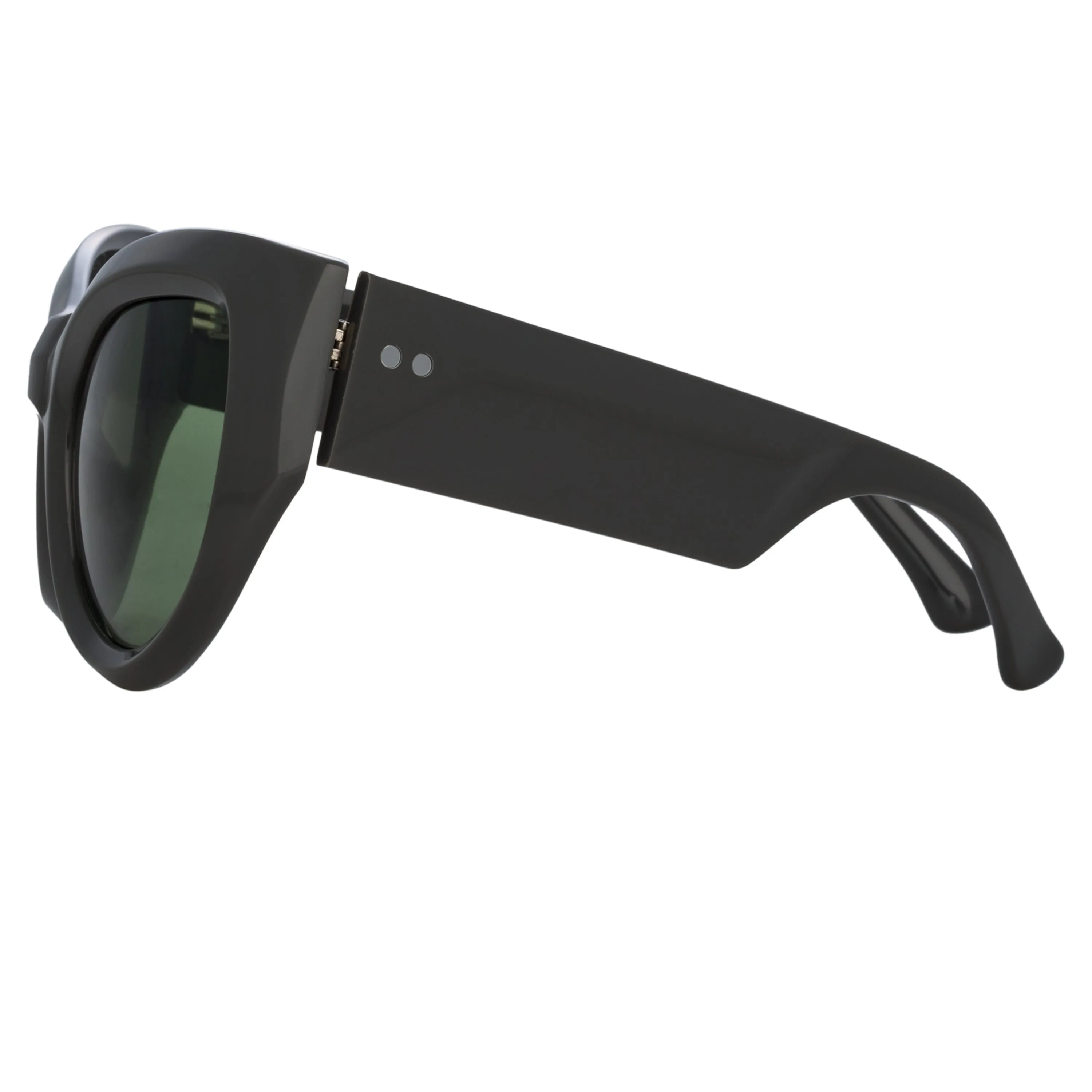 Dries Van Noten Wrap Sunglasses in Grey sold by Linda Farrow product image thumbnail 3