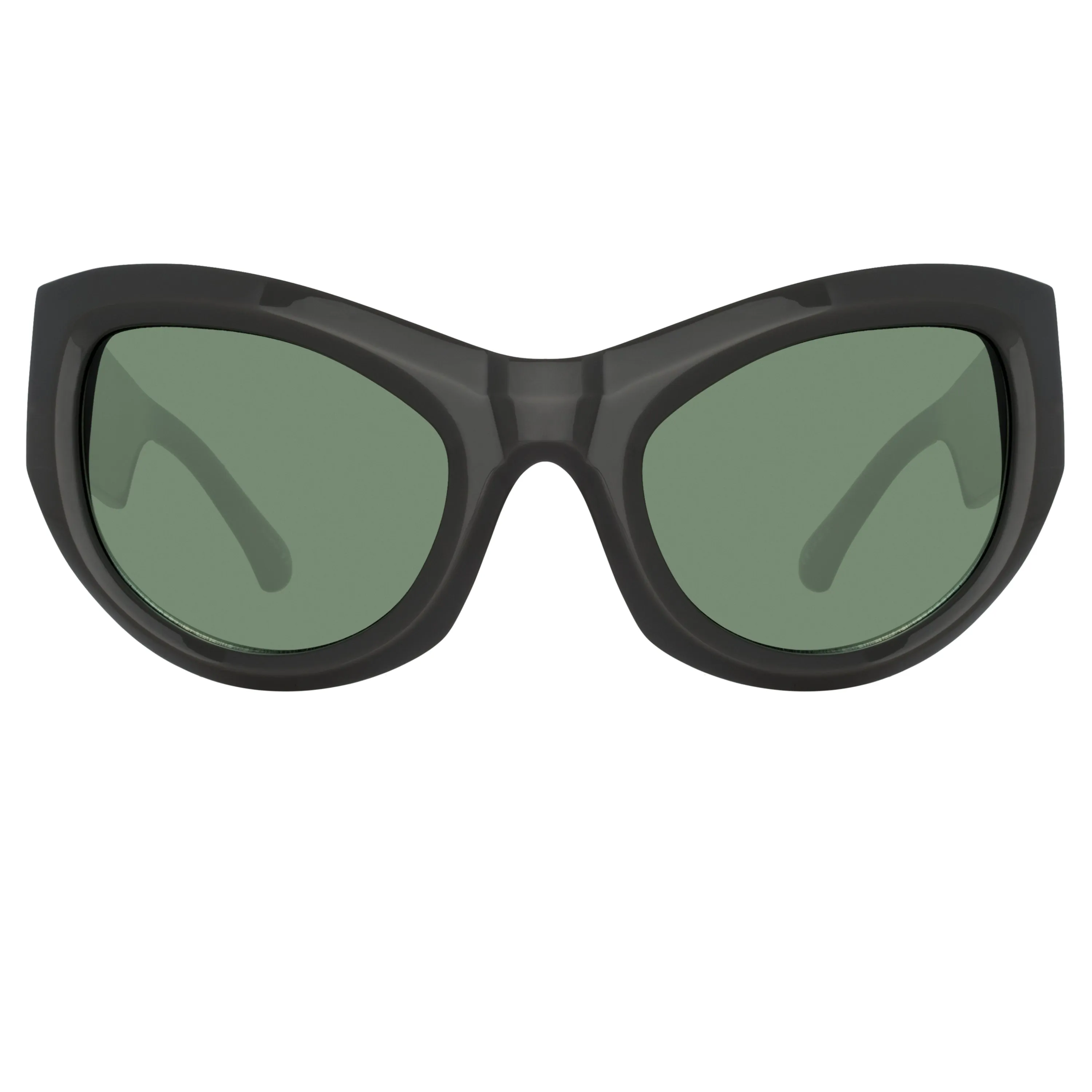 Dries Van Noten Wrap Sunglasses in Grey sold by Linda Farrow product image thumbnail 2