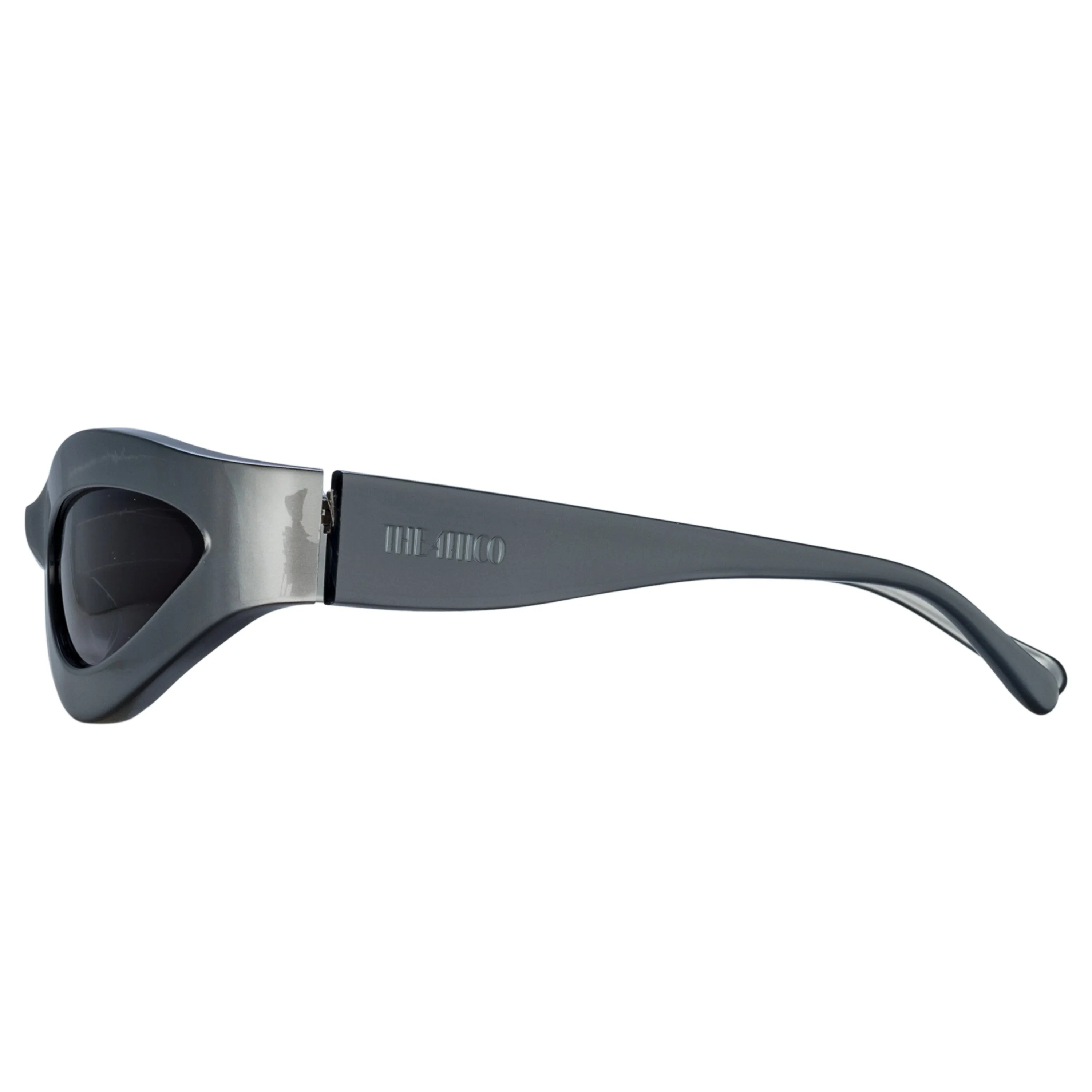 Agnes Wrap Sunglasses in Silver sold by Linda Farrow product image thumbnail 4