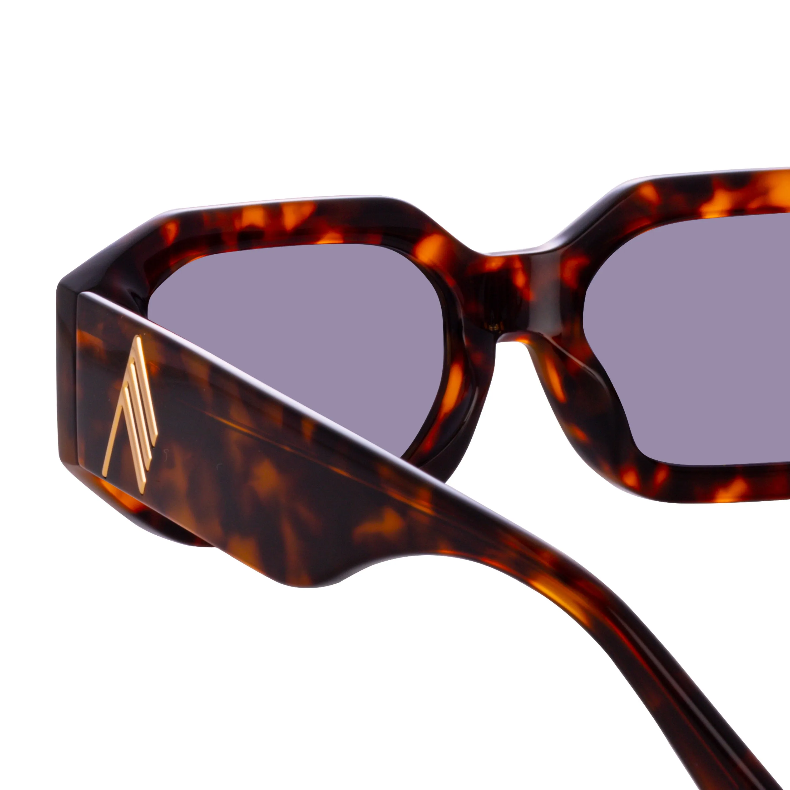 Blake Angular Sunglasses in Tortoiseshell sold by Linda Farrow product image thumbnail 4