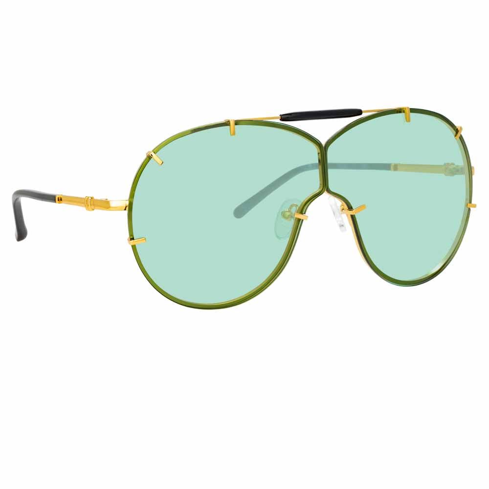 N°21 S53 C5 Aviator Sunglasses sold by Linda Farrow product image thumbnail 2