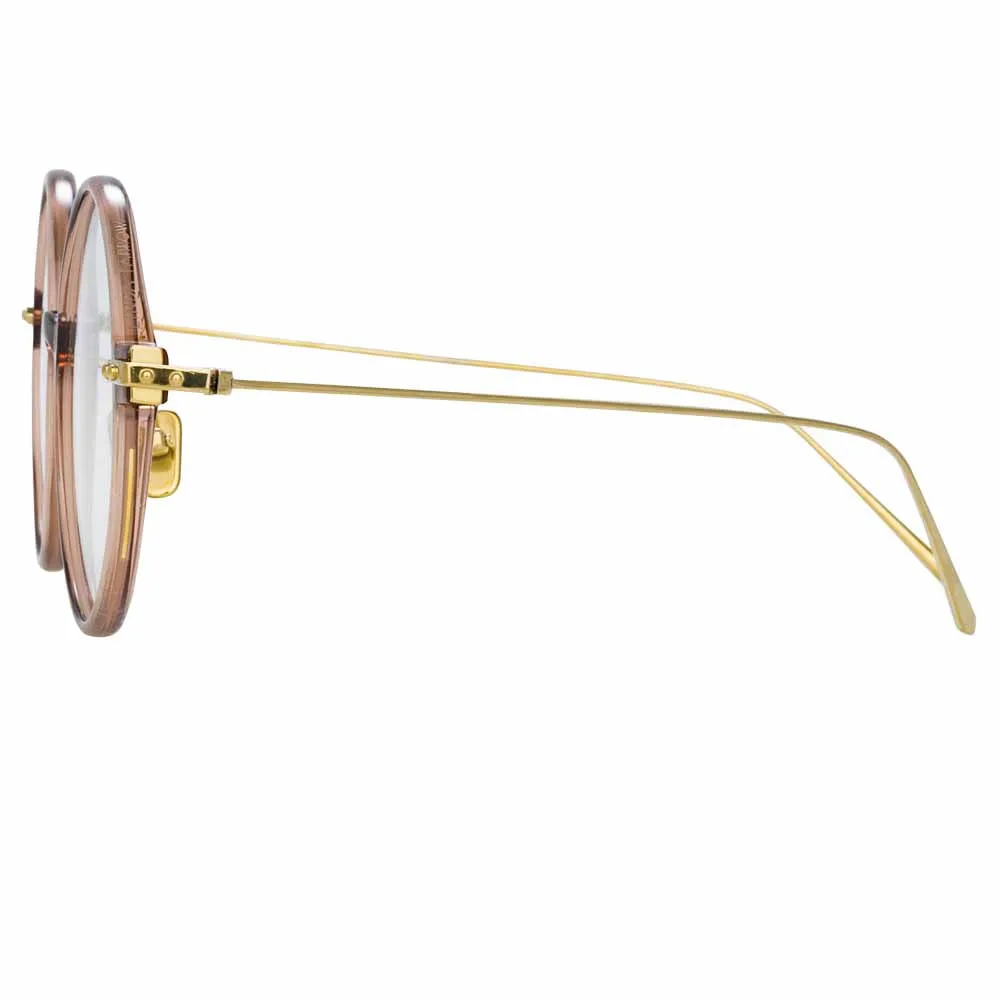 Linda Farrow Linear Savoye A C8 Round Optical Frame sold by Linda Farrow product image thumbnail 4