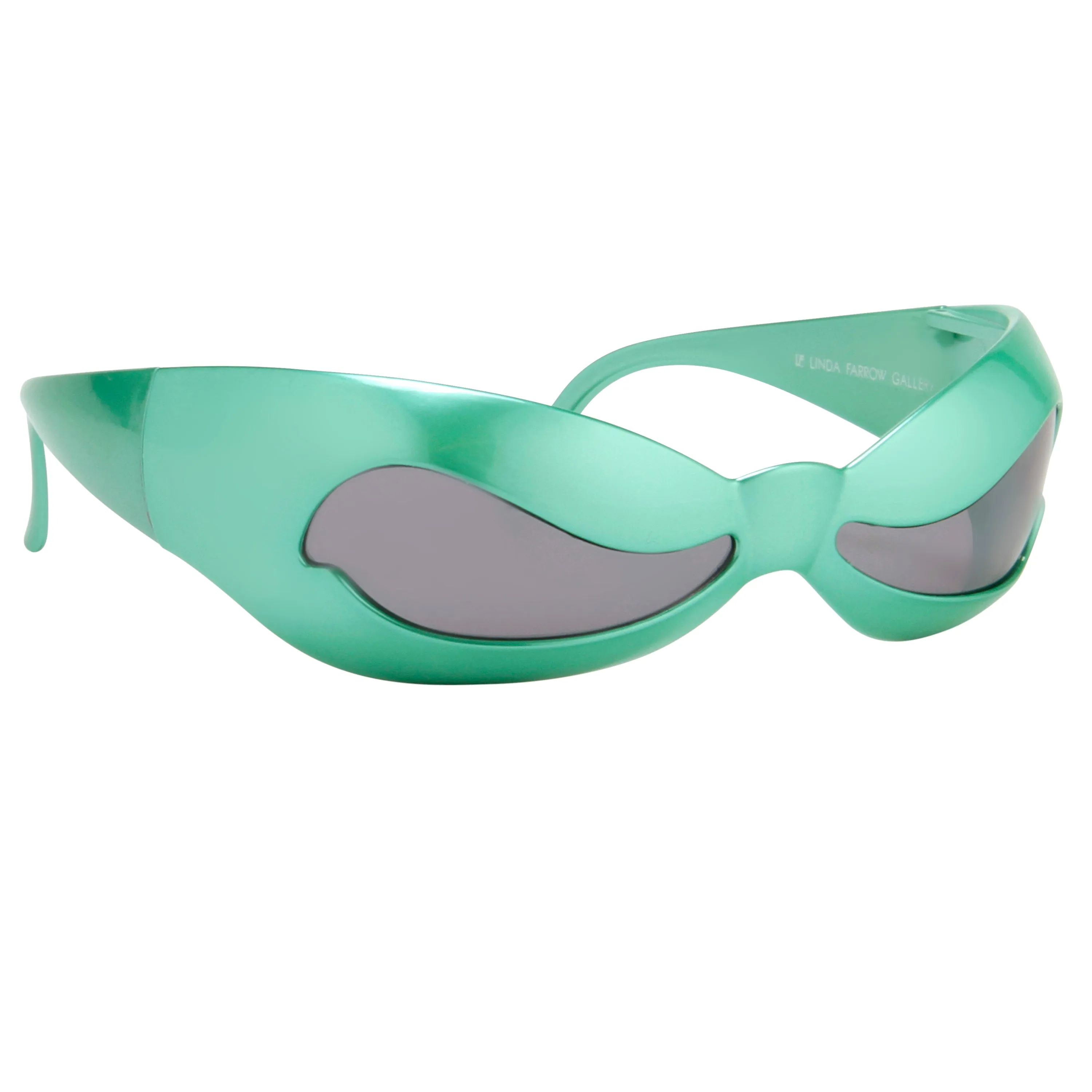 Jeremy Scott Wave Sunglasses in Mint sold by Linda Farrow product image thumbnail 2