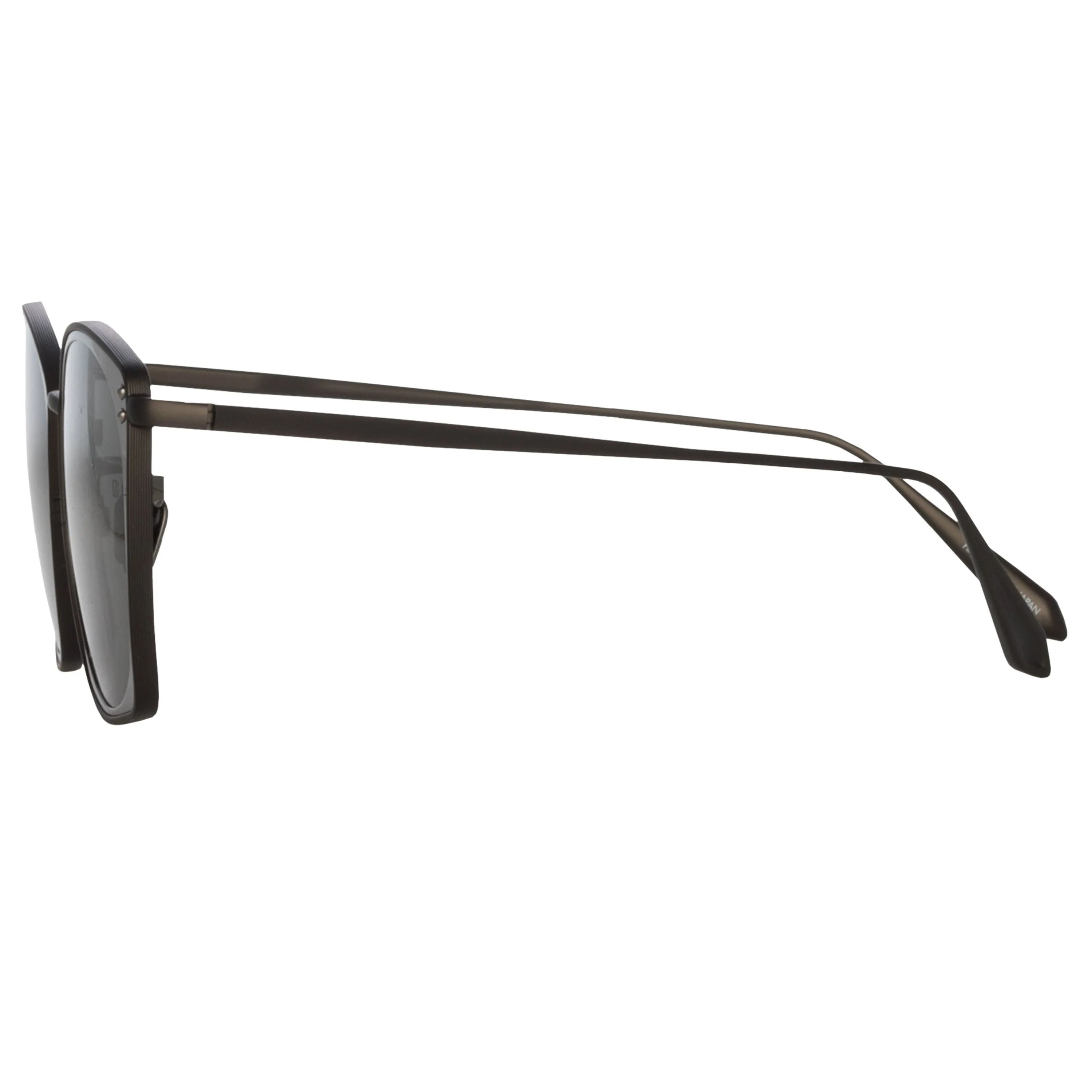 Milo Square Sunglasses in Matt Nickel sold by Linda Farrow product image thumbnail 4