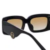 N°21 S37 C2 Rectangular Sunglasses sold by Linda Farrow