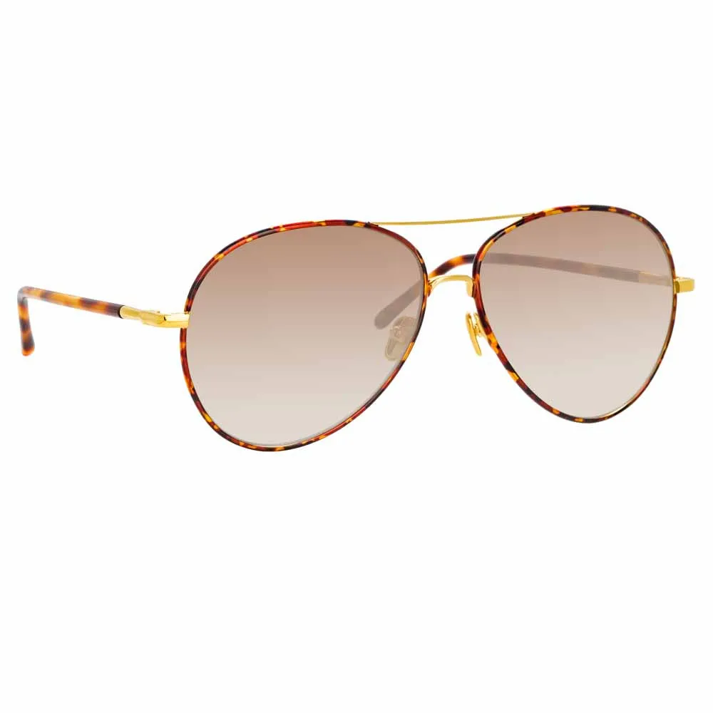 Linda Farrow Diabolo C2 Aviator Sunglasses sold by Linda Farrow product image thumbnail 3