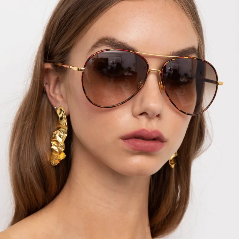 Linda Farrow Diabolo C2 Aviator Sunglasses sold by Linda Farrow