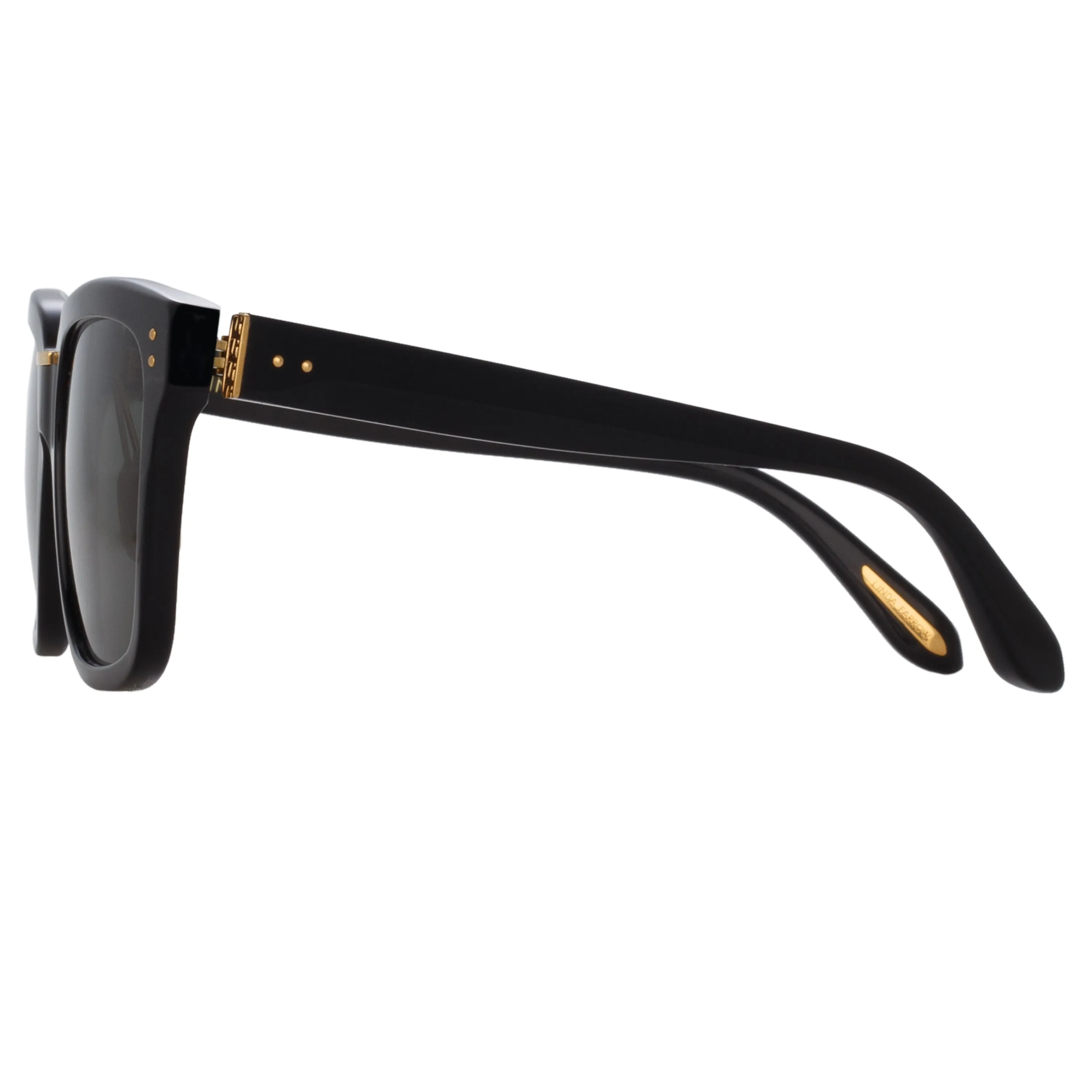 Desiree D-Frame Sunglasses in Black (Men's) sold by Linda Farrow product image thumbnail 5