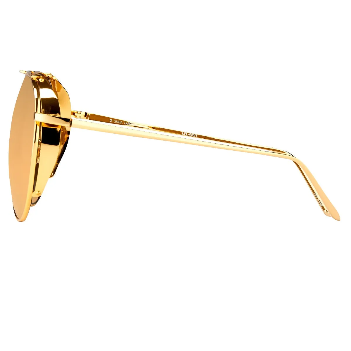 Linda Farrow 425 C1 Aviator Sunglasses sold by Linda Farrow product image thumbnail 3