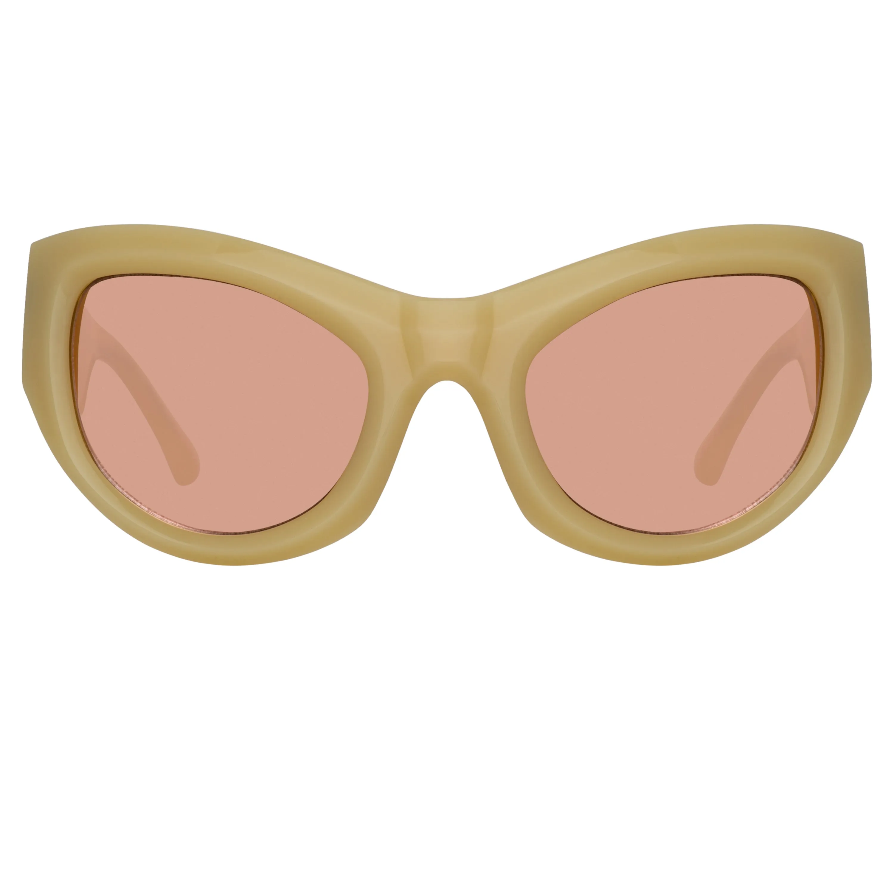 Dries Van Noten Wrap Sunglasses in Beige sold by Linda Farrow product image thumbnail 2