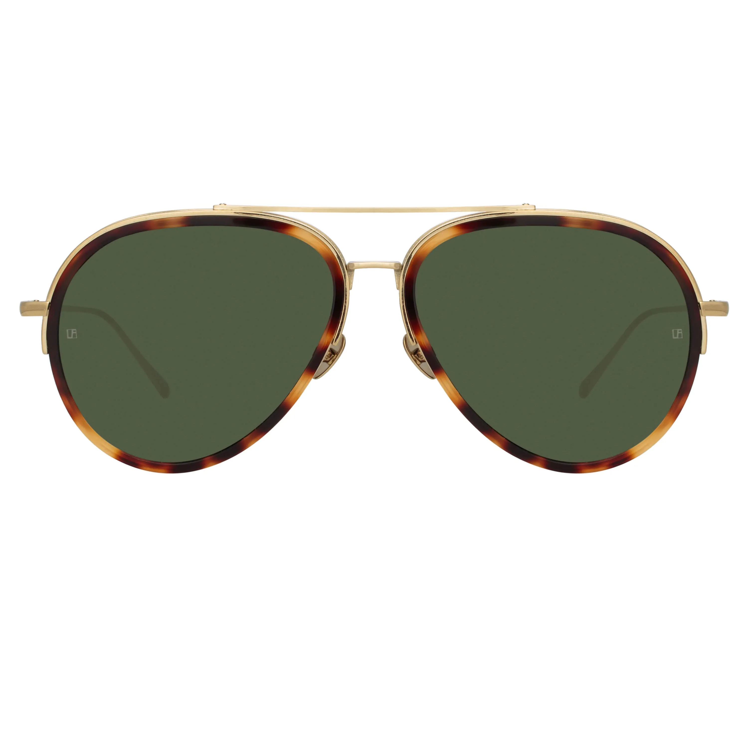 Abel Aviator Sunglasses in Tortoiseshell (Men's) sold by Linda Farrow product image thumbnail 2