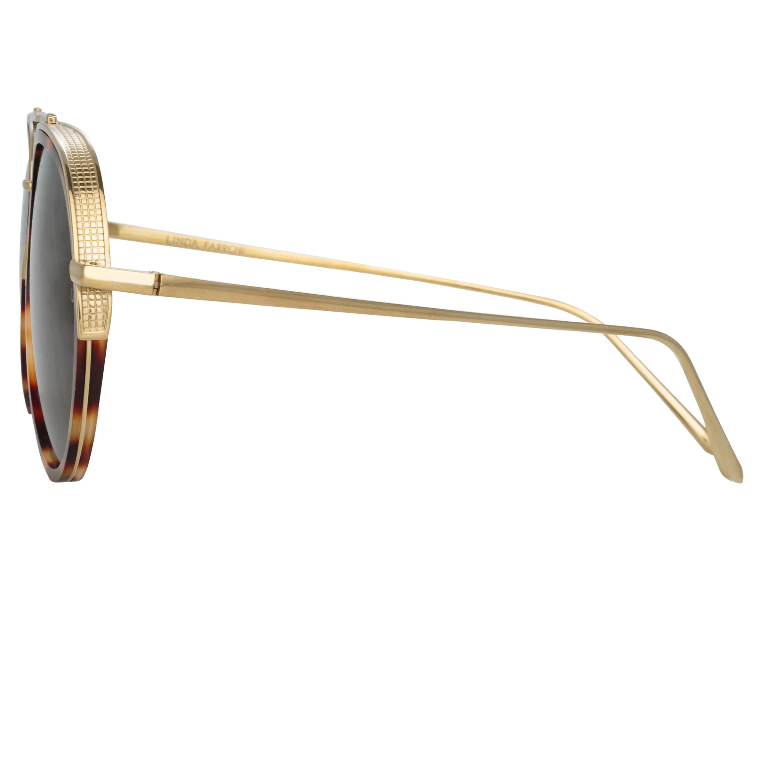 Abel Aviator Sunglasses in Tortoiseshell (Men's) sold by Linda Farrow product image thumbnail 4