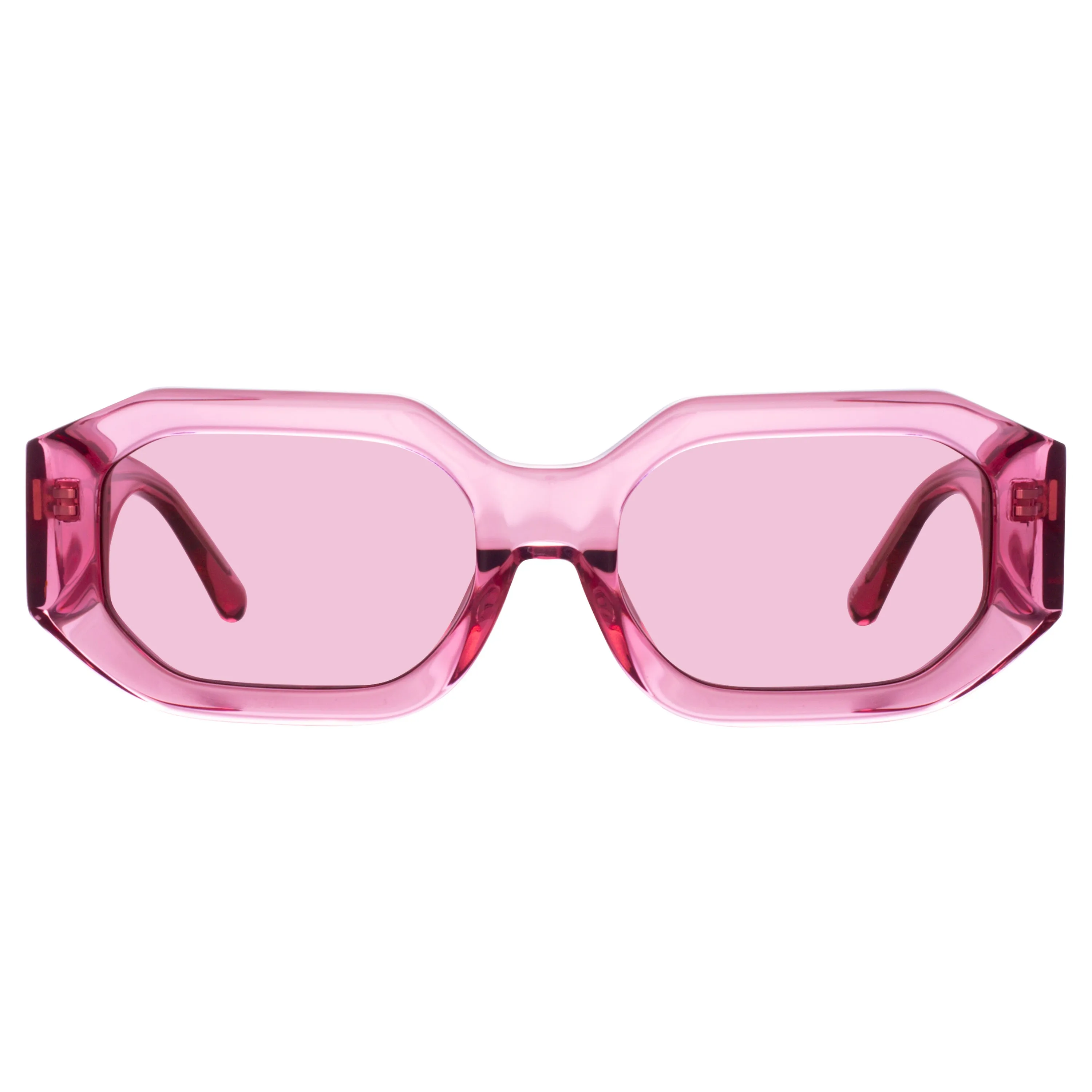 Blake Angular Sunglasses in Pink sold by Linda Farrow product image thumbnail 2