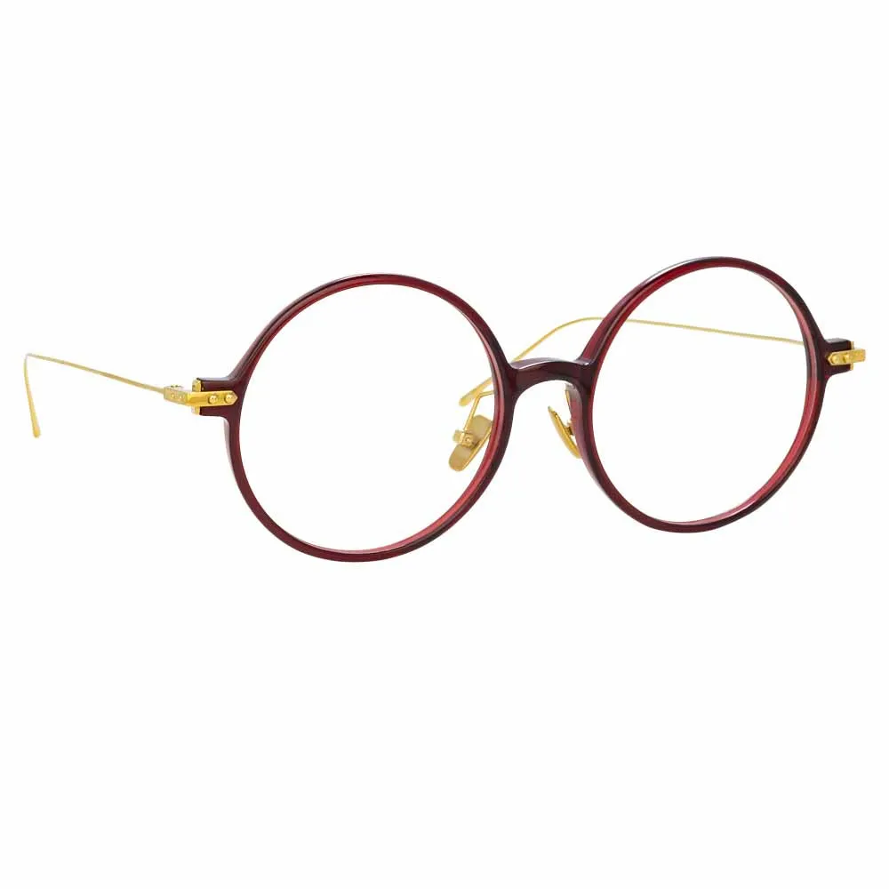 Linda Farrow Linear Savoye A C4 Round Optical Frame sold by Linda Farrow product image thumbnail 2