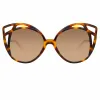 Isler Cat Eye sunglasses in Tortoiseshell sold by Linda Farrow