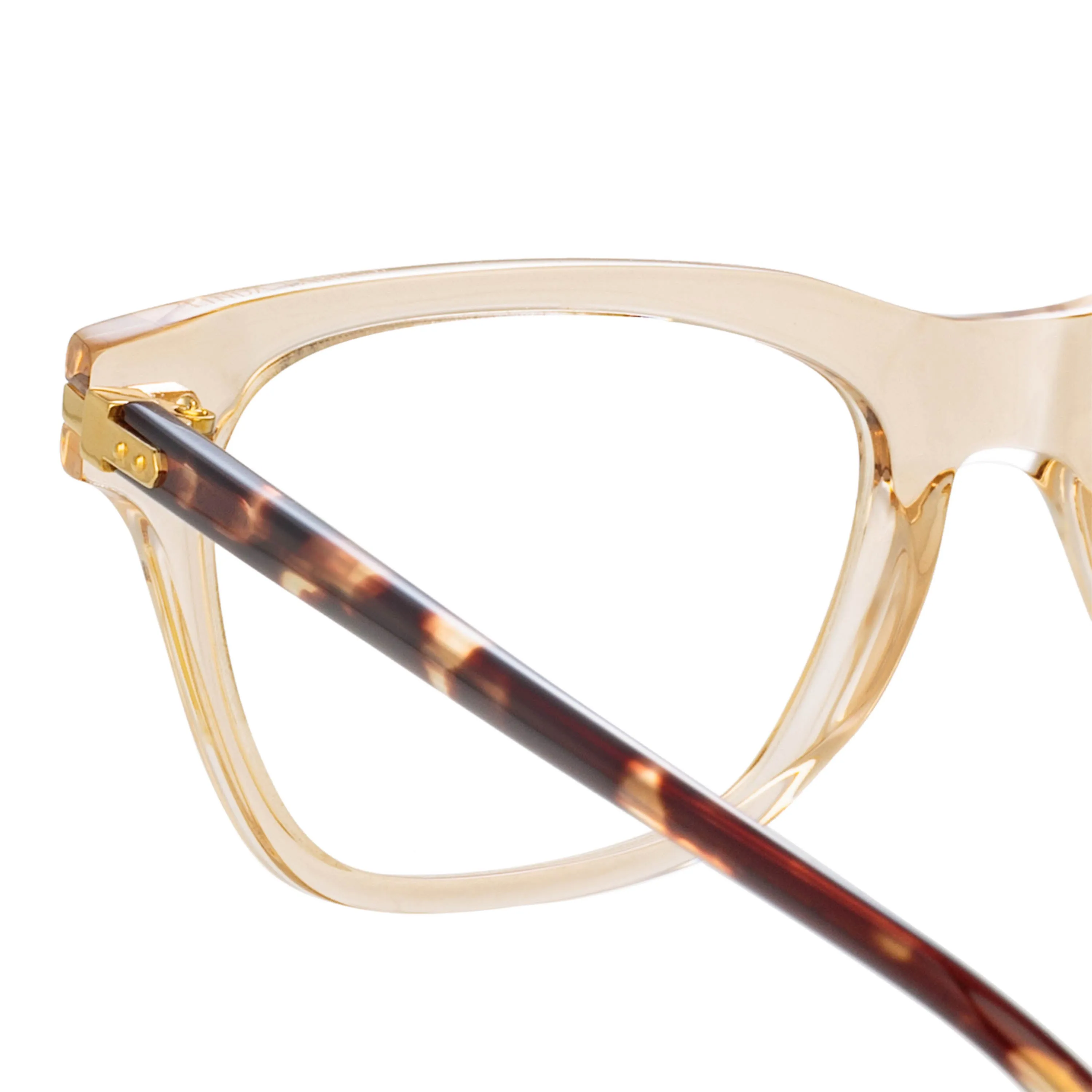Mae Cat Eye Optical Frame in Ash sold by Linda Farrow product image thumbnail 4