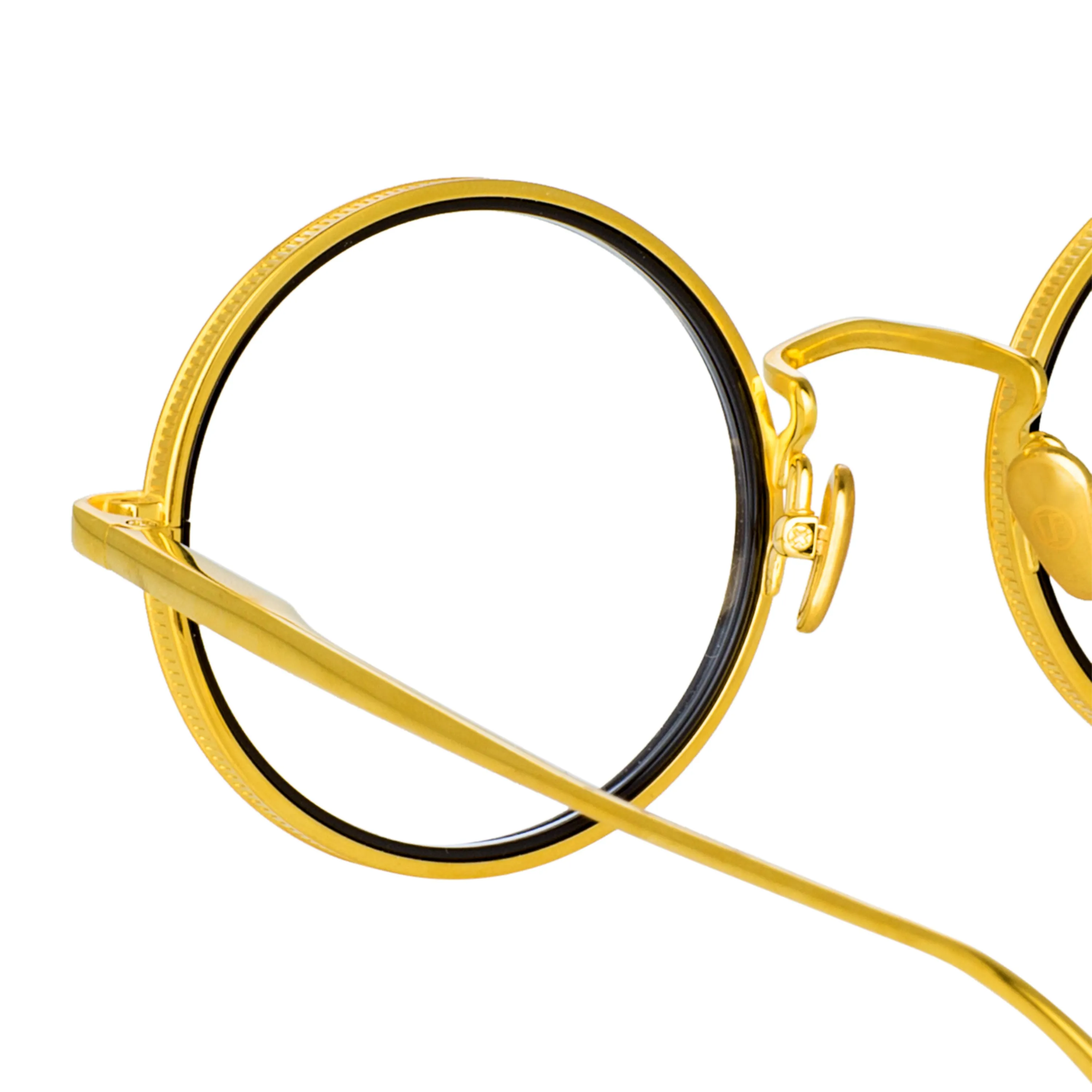 Cortina Oval Optical Frame in Yellow Gold (Men's) sold by Linda Farrow product image thumbnail 4