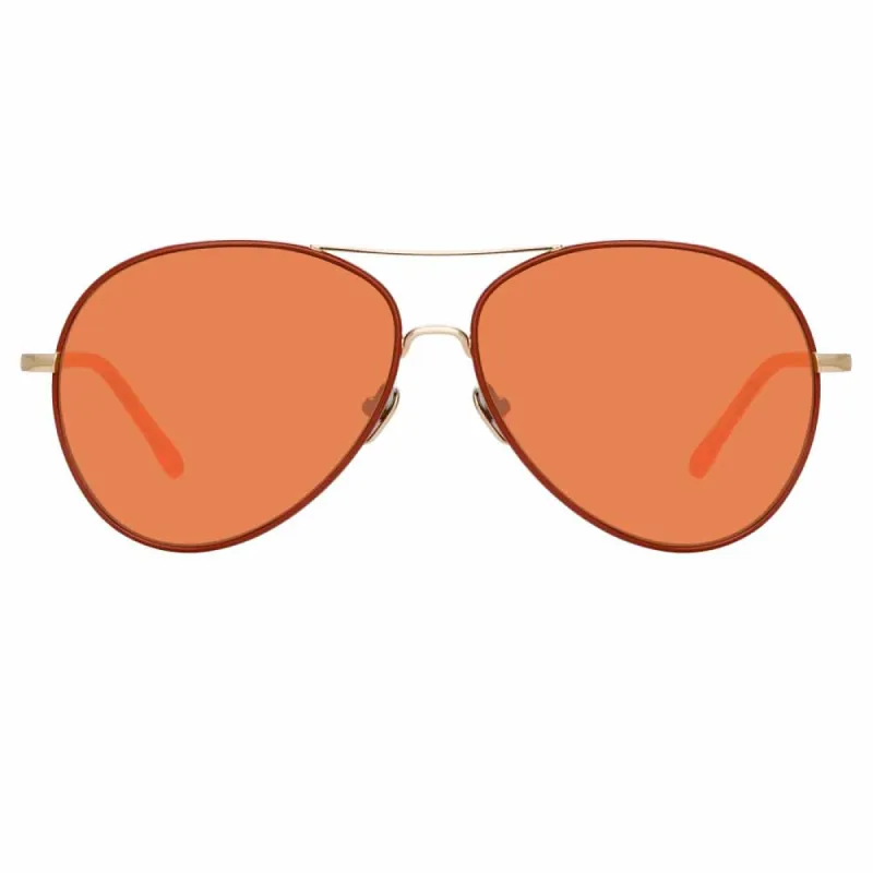 Linda Farrow Diabolo C10 Aviator Sunglasses sold by Linda Farrow
