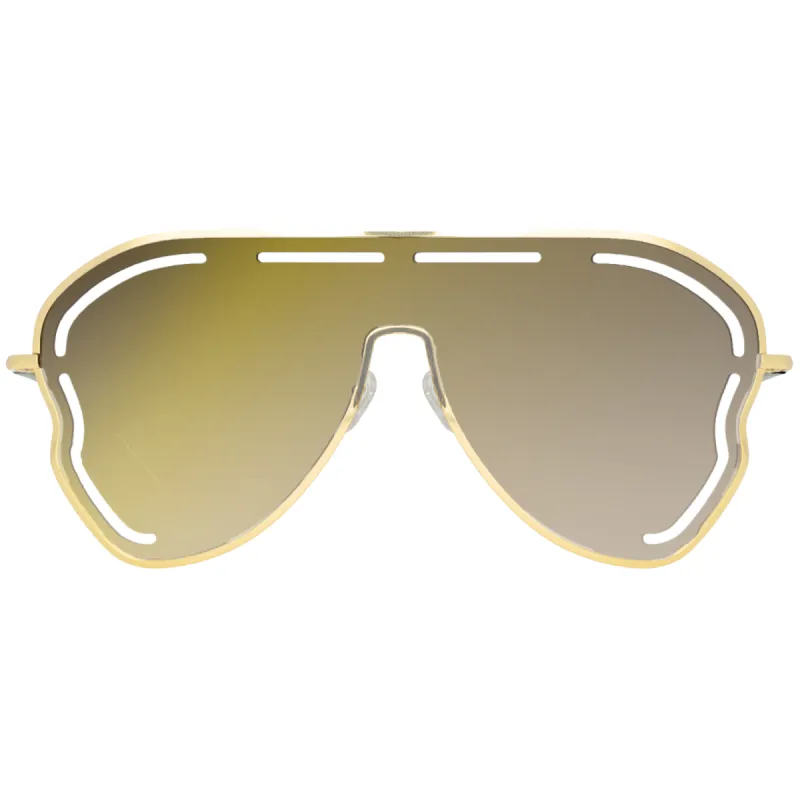 Matthew Williamson Gardenia Sunglasses in Light Gold and