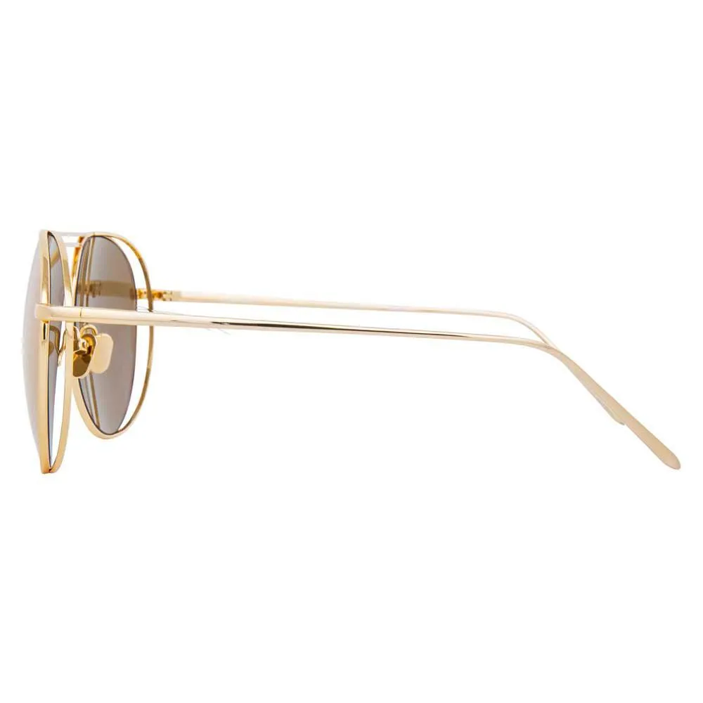 Linda Farrow 575 C1 Aviator Sunglasses sold by Linda Farrow product image thumbnail 3