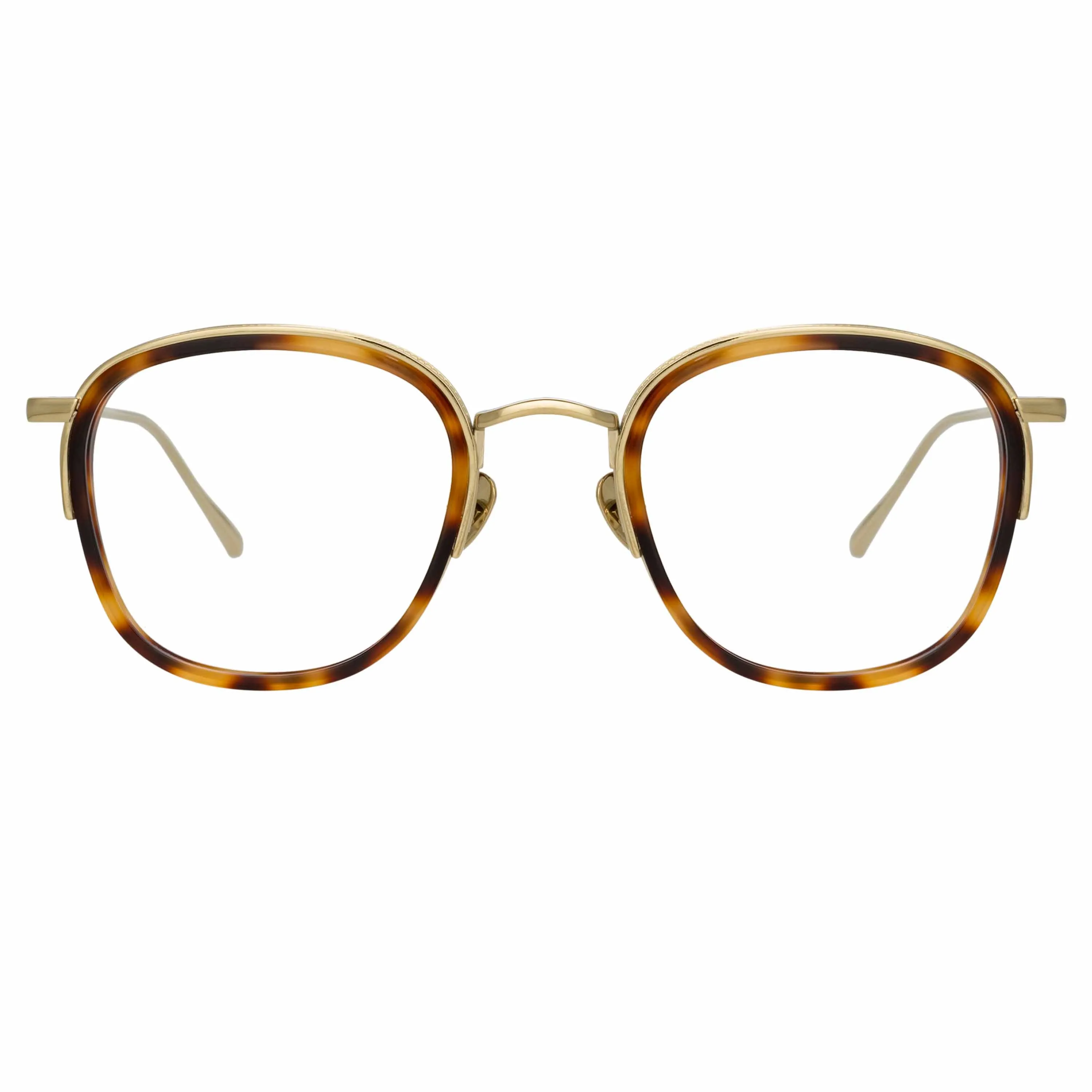 Aldrin Optical Square Frame in Tortoiseshell sold by Linda Farrow