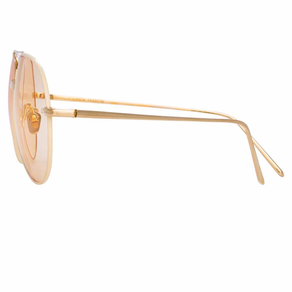 Linda Farrow Salem C16 Aviator Sunglasses sold by Linda Farrow product image thumbnail 3