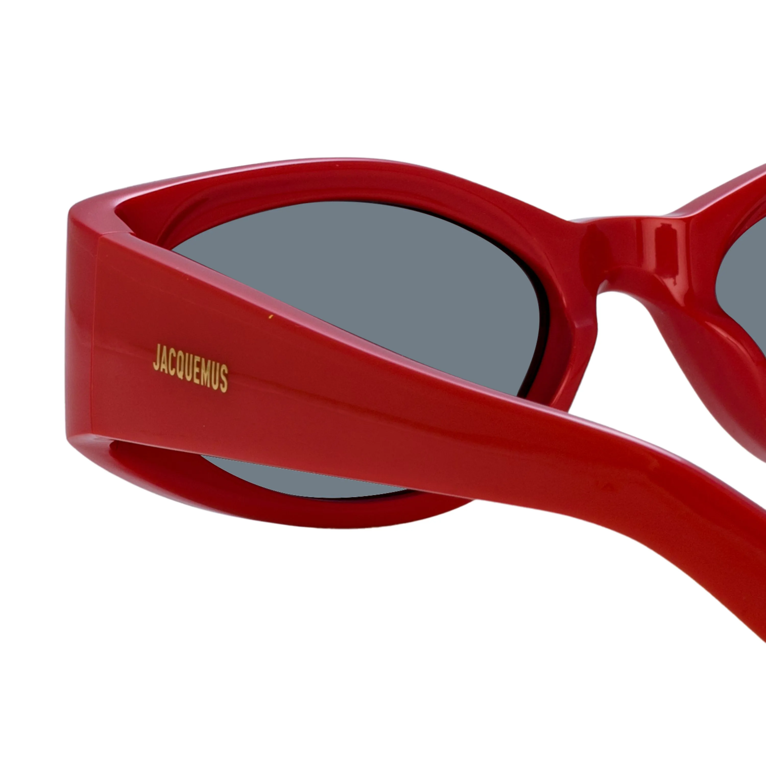 Ovalo Oval Sunglasses in Red by Jacquemus sold by Linda Farrow product image thumbnail 5