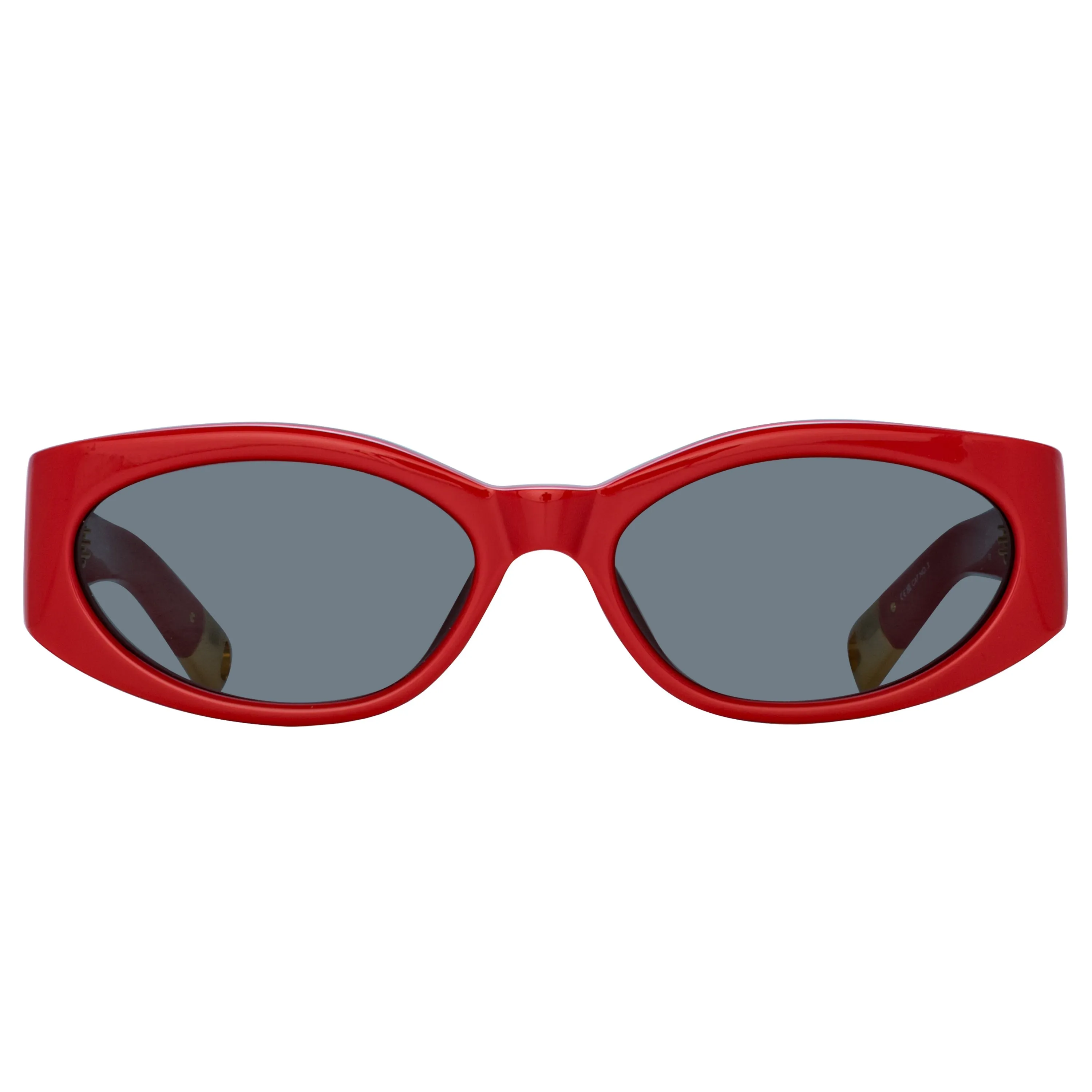 Ovalo Oval Sunglasses in Red by Jacquemus sold by Linda Farrow product image thumbnail 2
