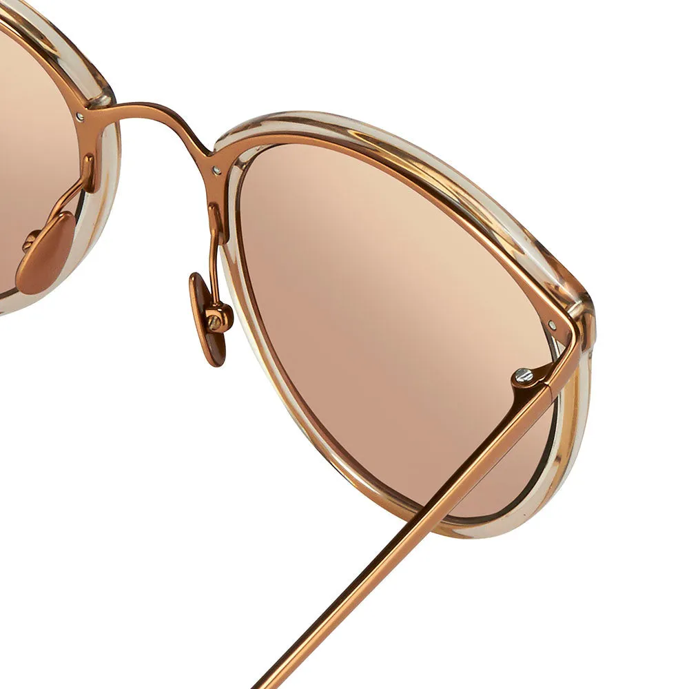 Linda Farrow Calthorpe C36 Oval Sunglasses sold by Linda Farrow product image thumbnail 4